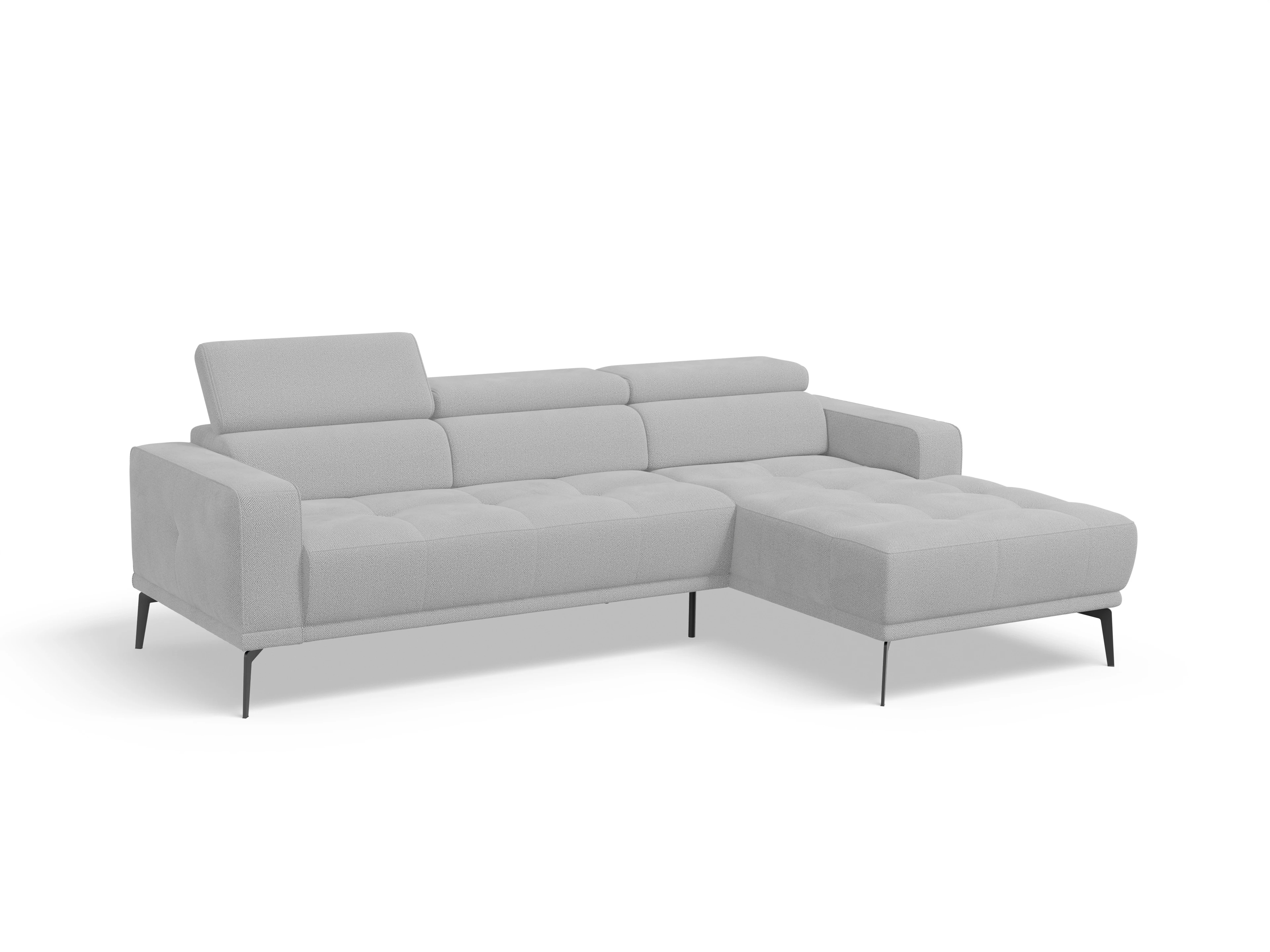 Ansicht des Produktes Marco Ecksofa rechts Abschluss offen in Stoff Beige
