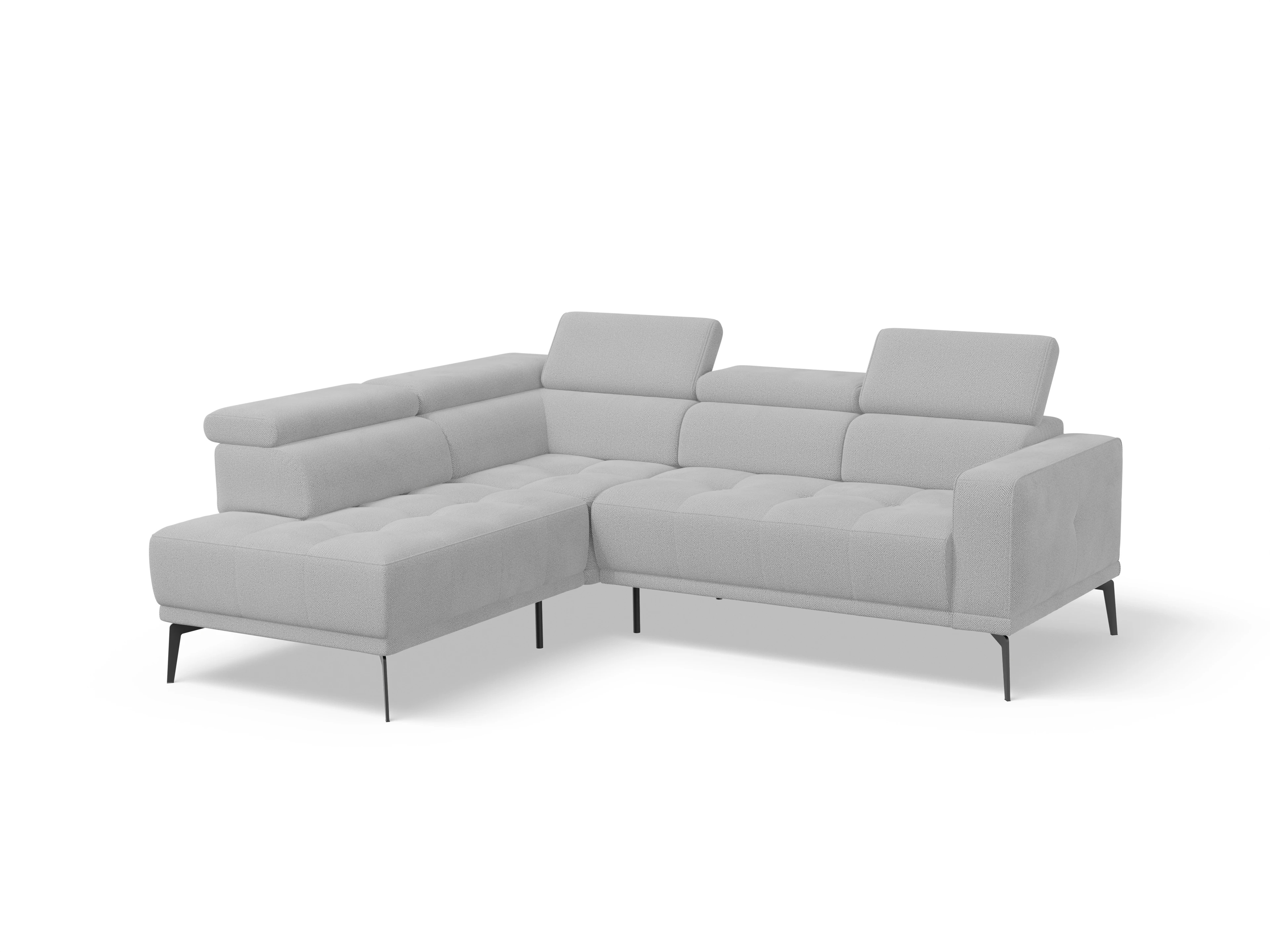 Ansicht des Produktes Marco Ecksofa links Abschluss offen in Stoff Beige
