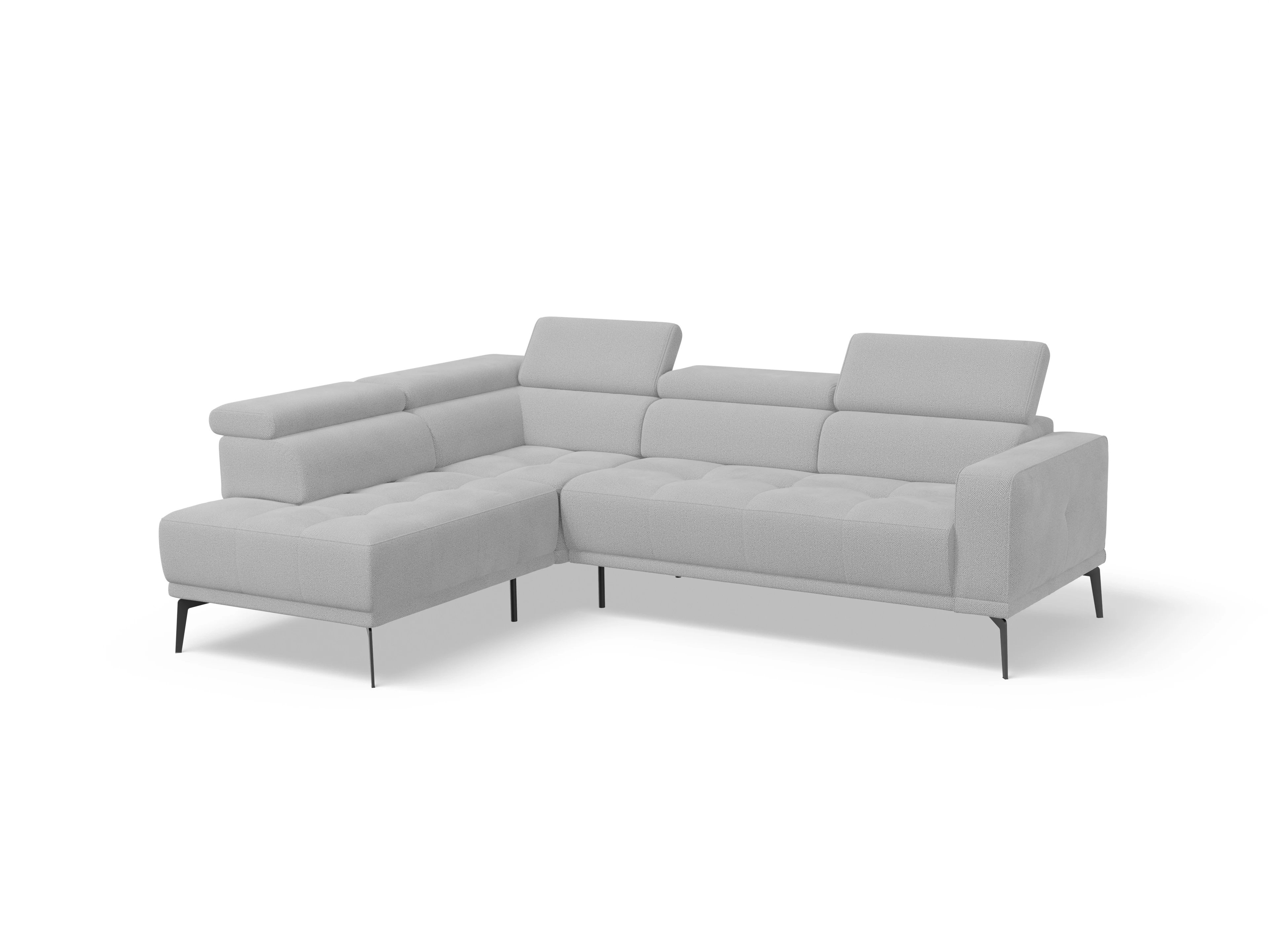 Ansicht des Produktes Marco Ecksofa links Abschluss offen in Stoff Beige