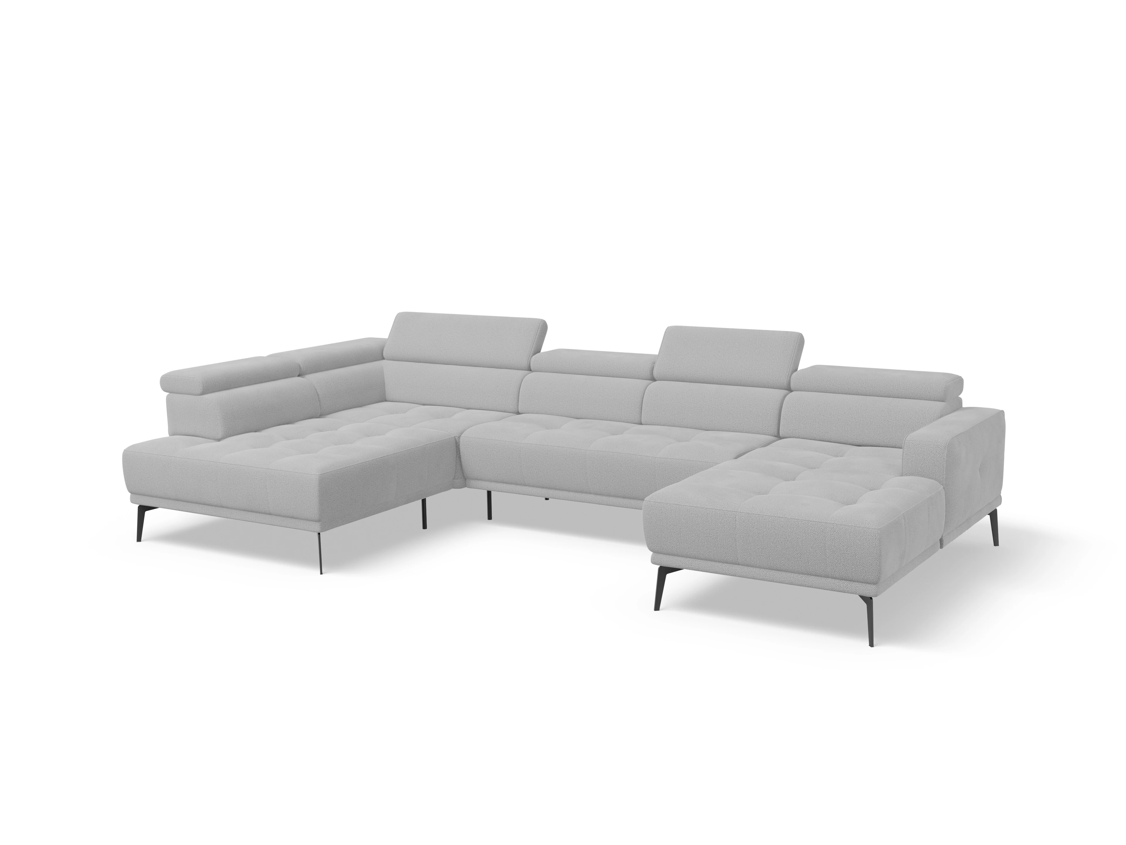 Marco LO Aho gr Medium L (mit Funktionen) Ansicht des Produktes Marco Wohnlandschaft offen beidseitig in Stoff Beige