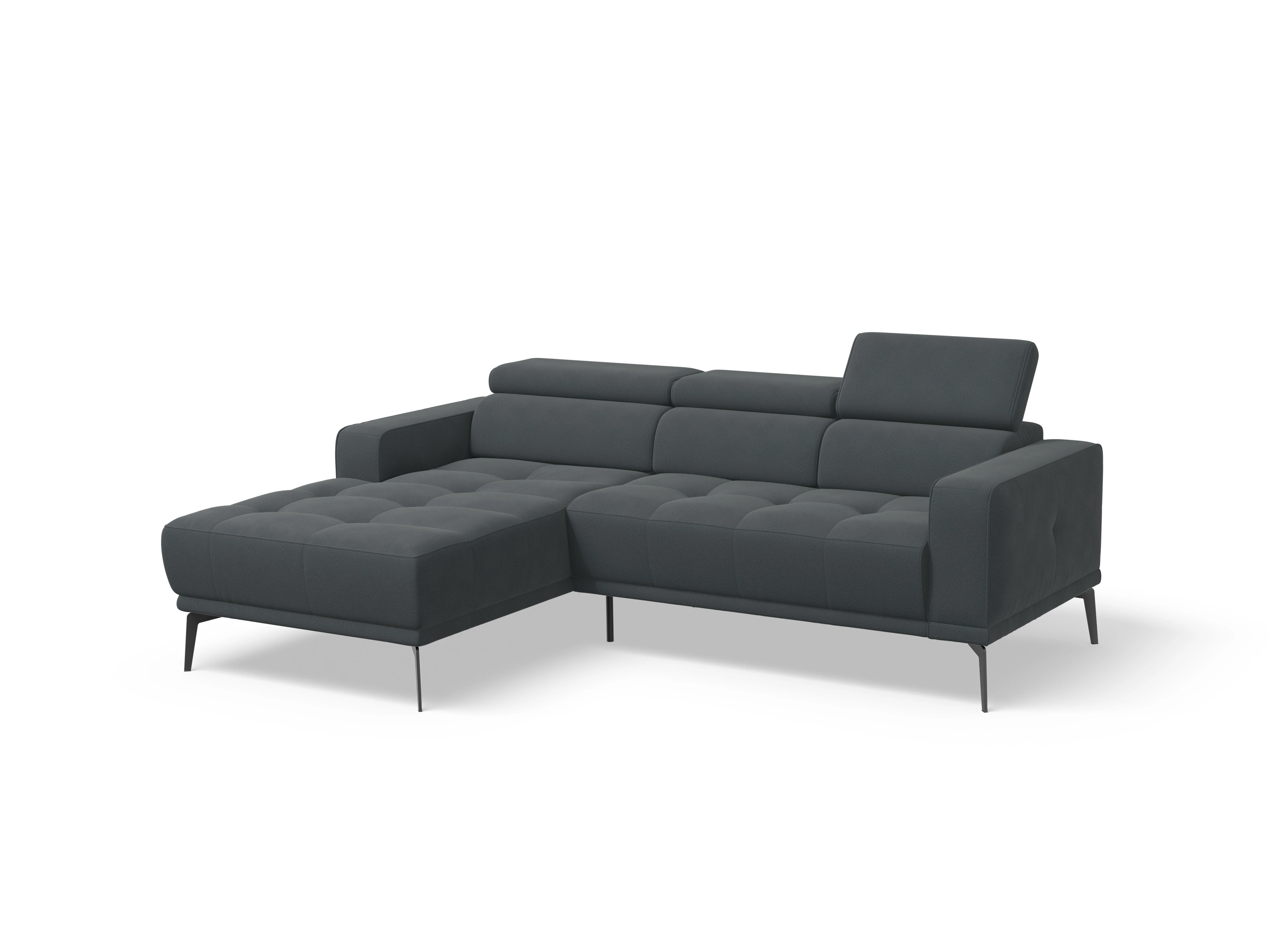 Ansicht des Produktes Marco Wohnlandschaft Armlehne rechts Abschluss offen links in Stoff Grau