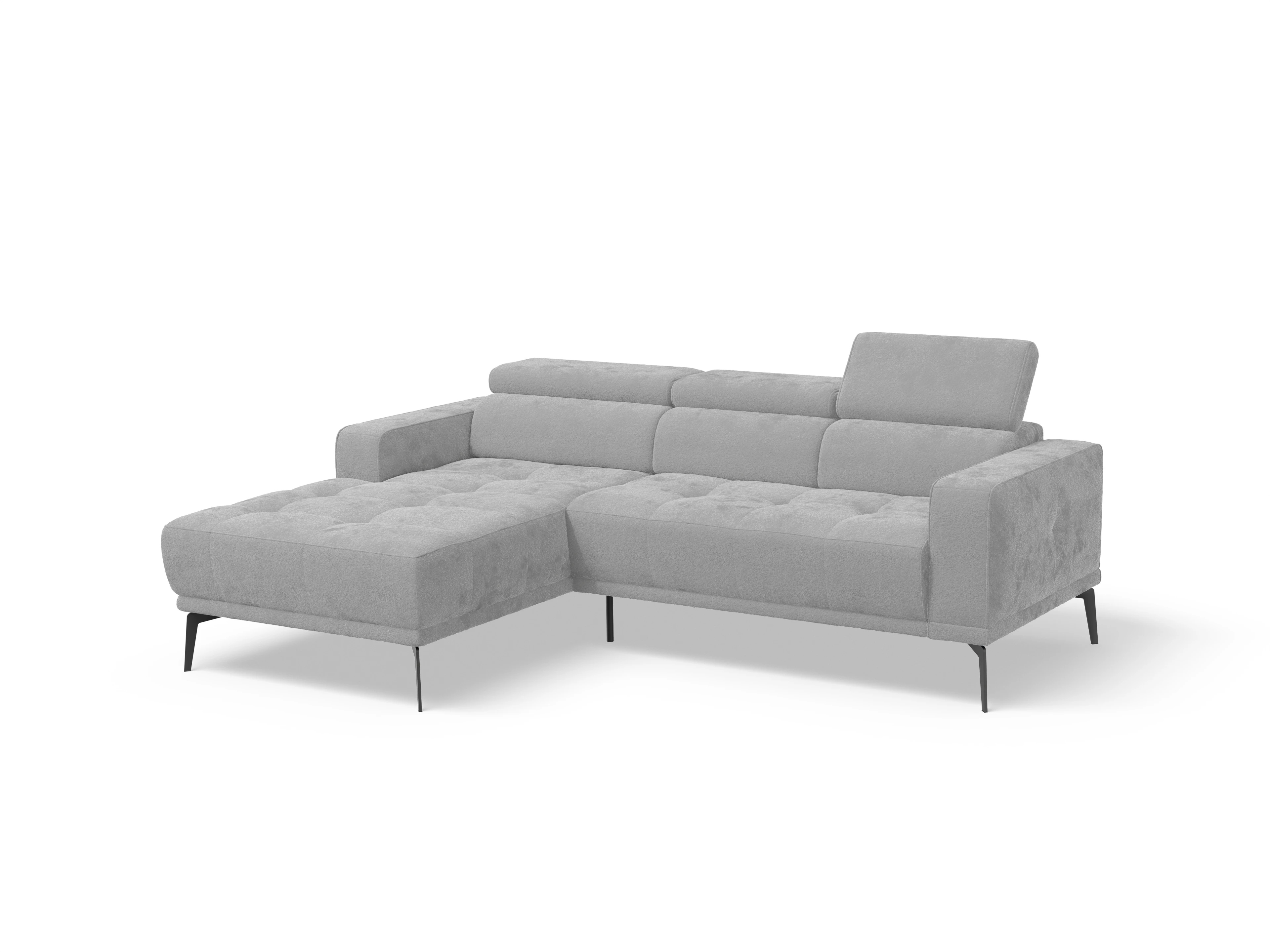 Ansicht des Produktes Marco Wohnlandschaft Armlehne rechts Abschluss offen links in Stoff Grau