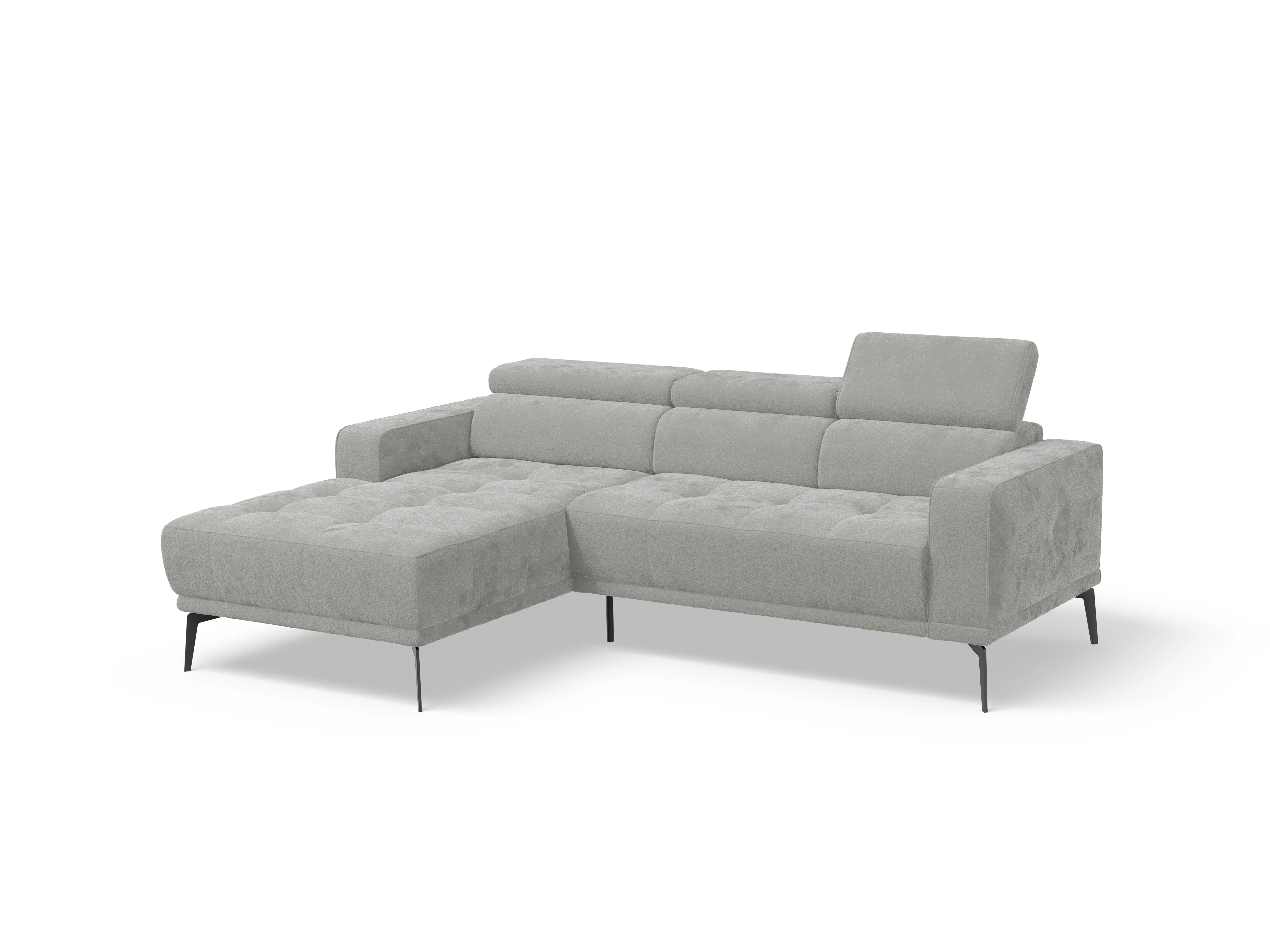 Ansicht des Produktes Marco Wohnlandschaft Armlehne rechts Abschluss offen links in Stoff Grau
