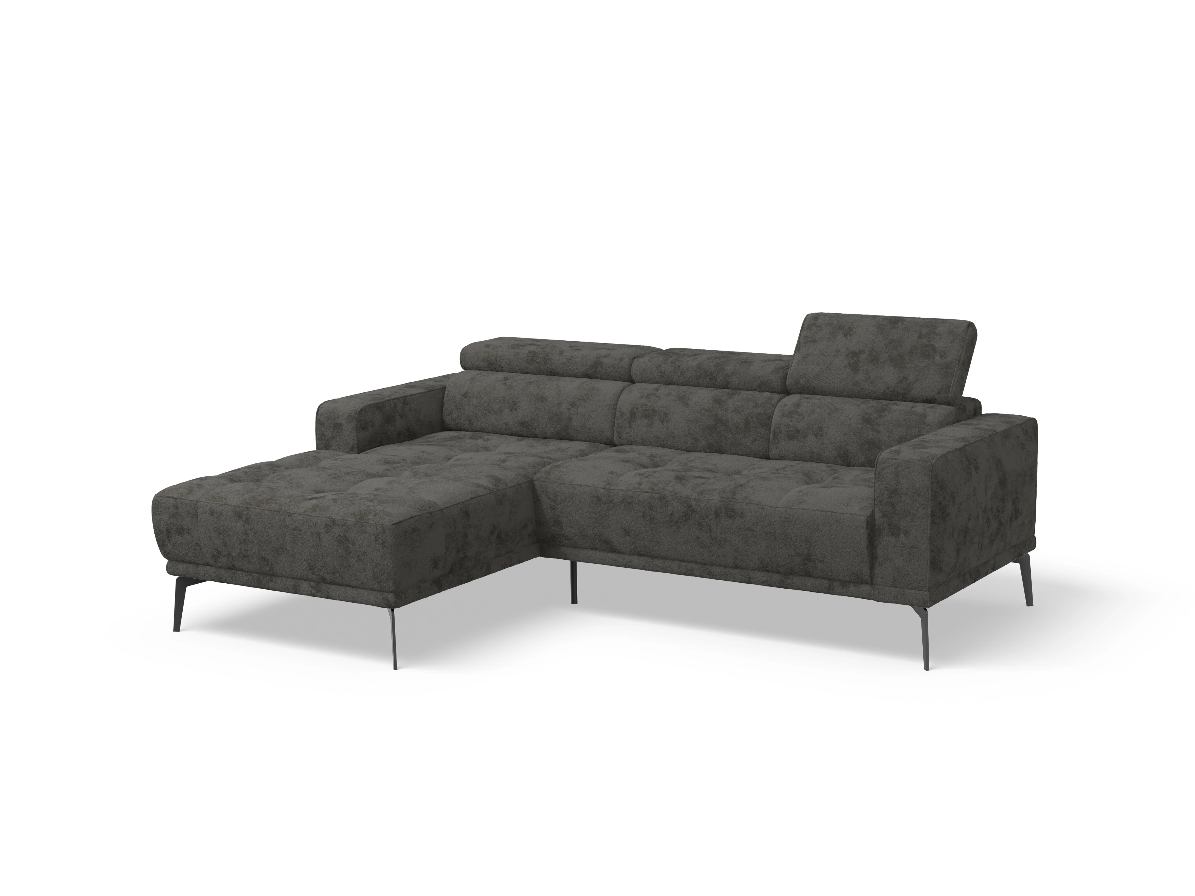 Ansicht des Produktes Marco Wohnlandschaft Armlehne rechts Abschluss offen links in Stoff Braun