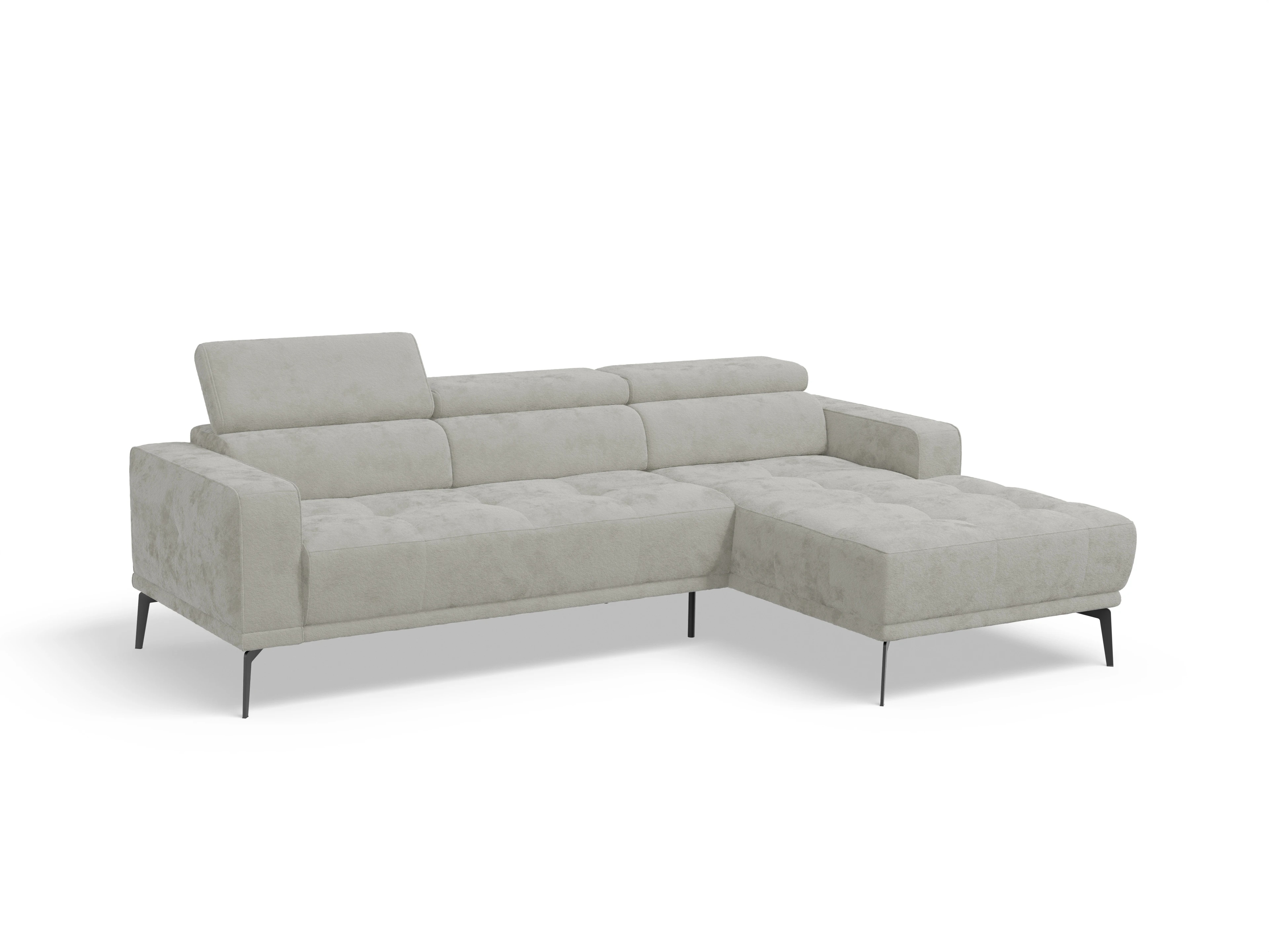Ansicht des Produktes Marco Ecksofa rechts Abschluss offen in Stoff Beige