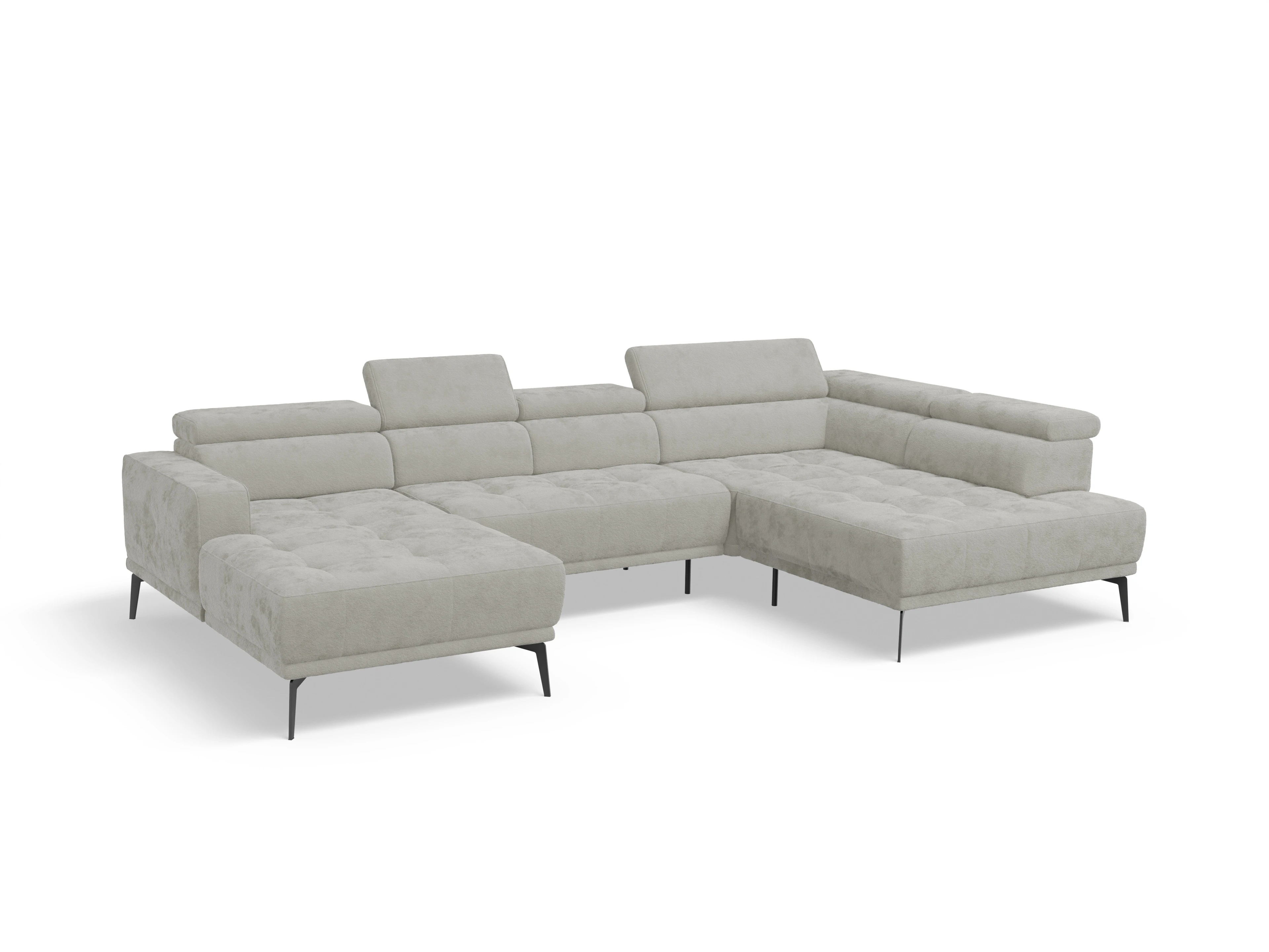 Marco LO Aho gr Small R Ansicht des Produktes Marco Wohnlandschaft offen beidseitig in Stoff Beige