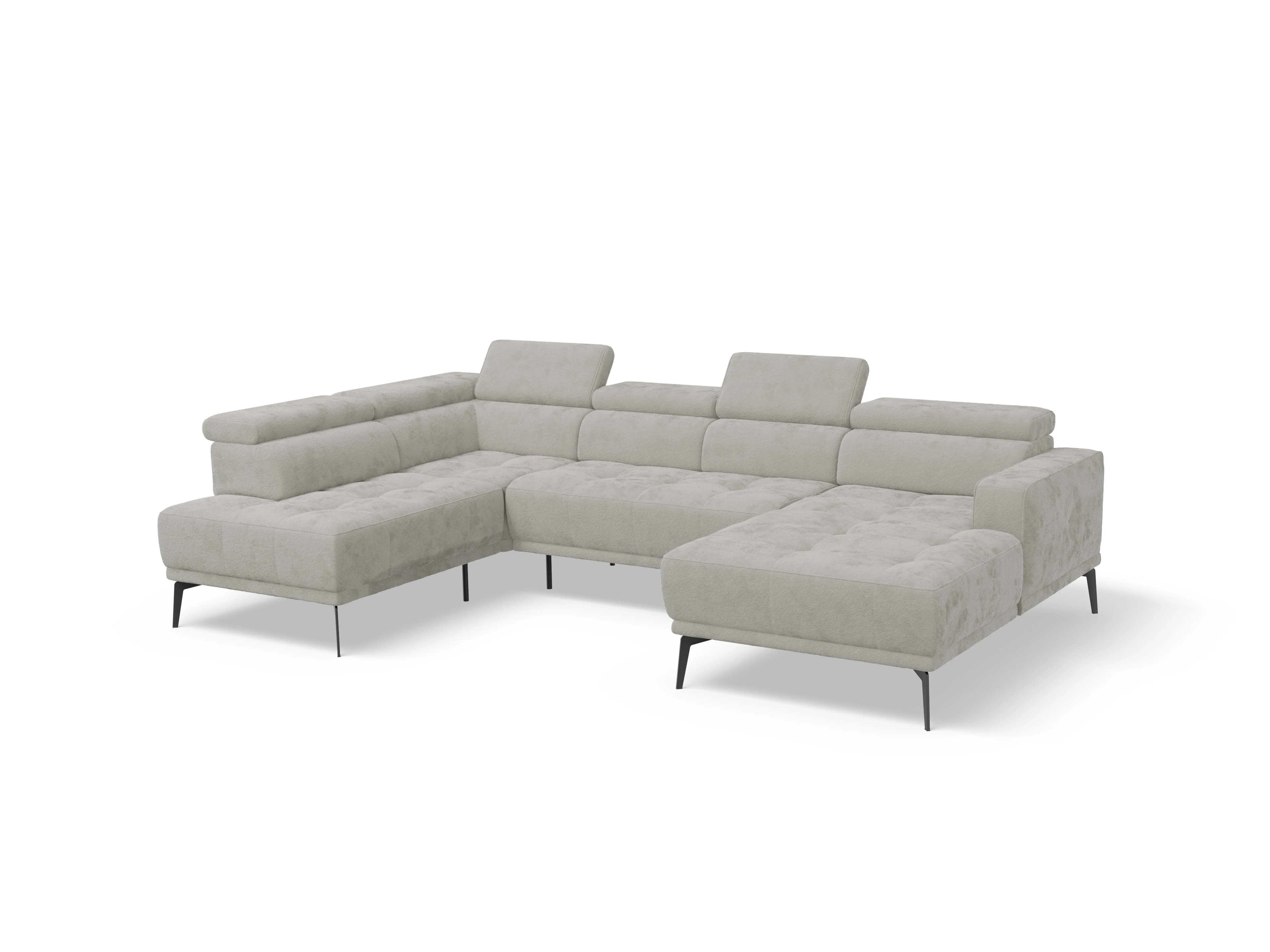 Ansicht des Produktes Marco Wohnlandschaft offen beidseitig in Stoff Beige