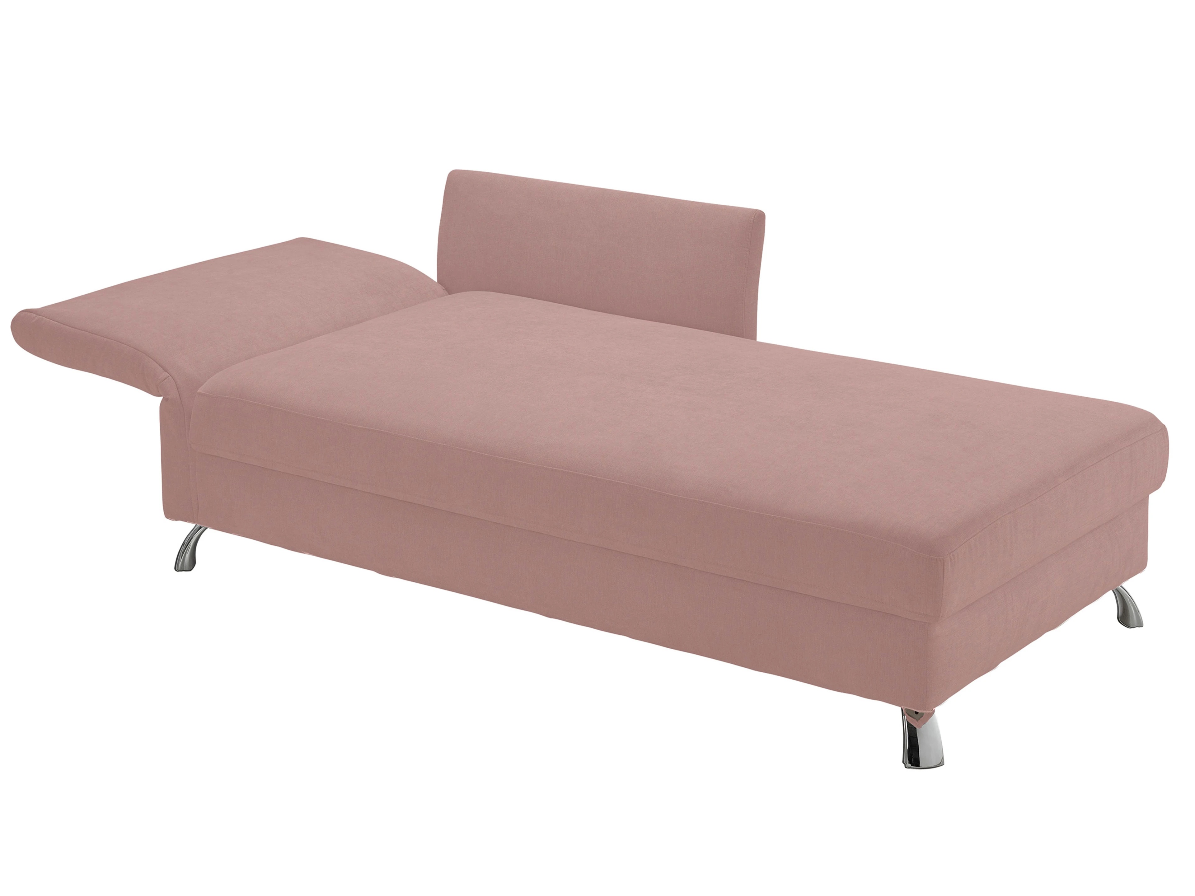 Ansicht des Produktes Easy Ottomane mit Bettkasten in Stoff Rosa