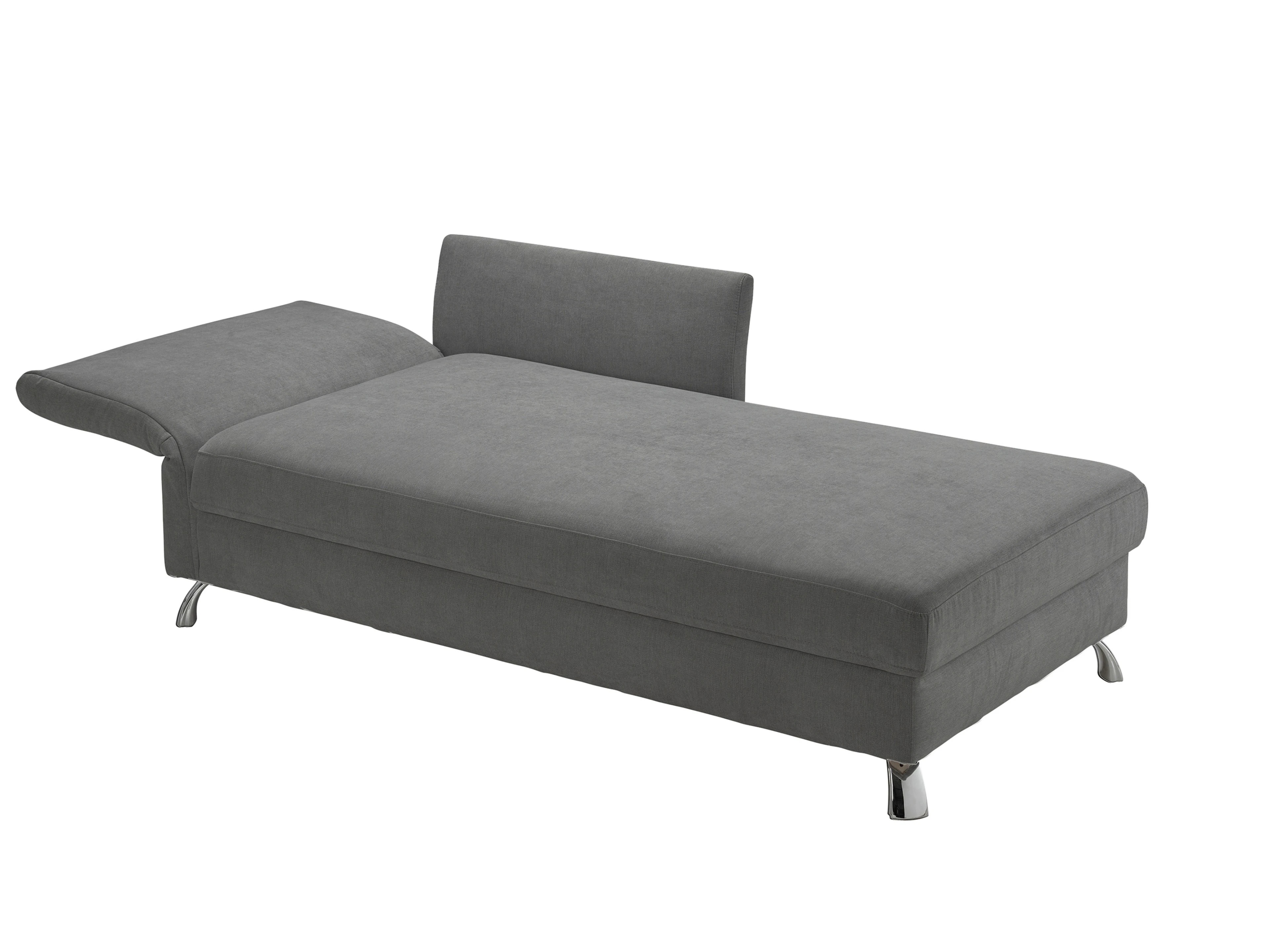 Ansicht des Produktes Easy Ottomane mit Bettkasten in Stoff Grau