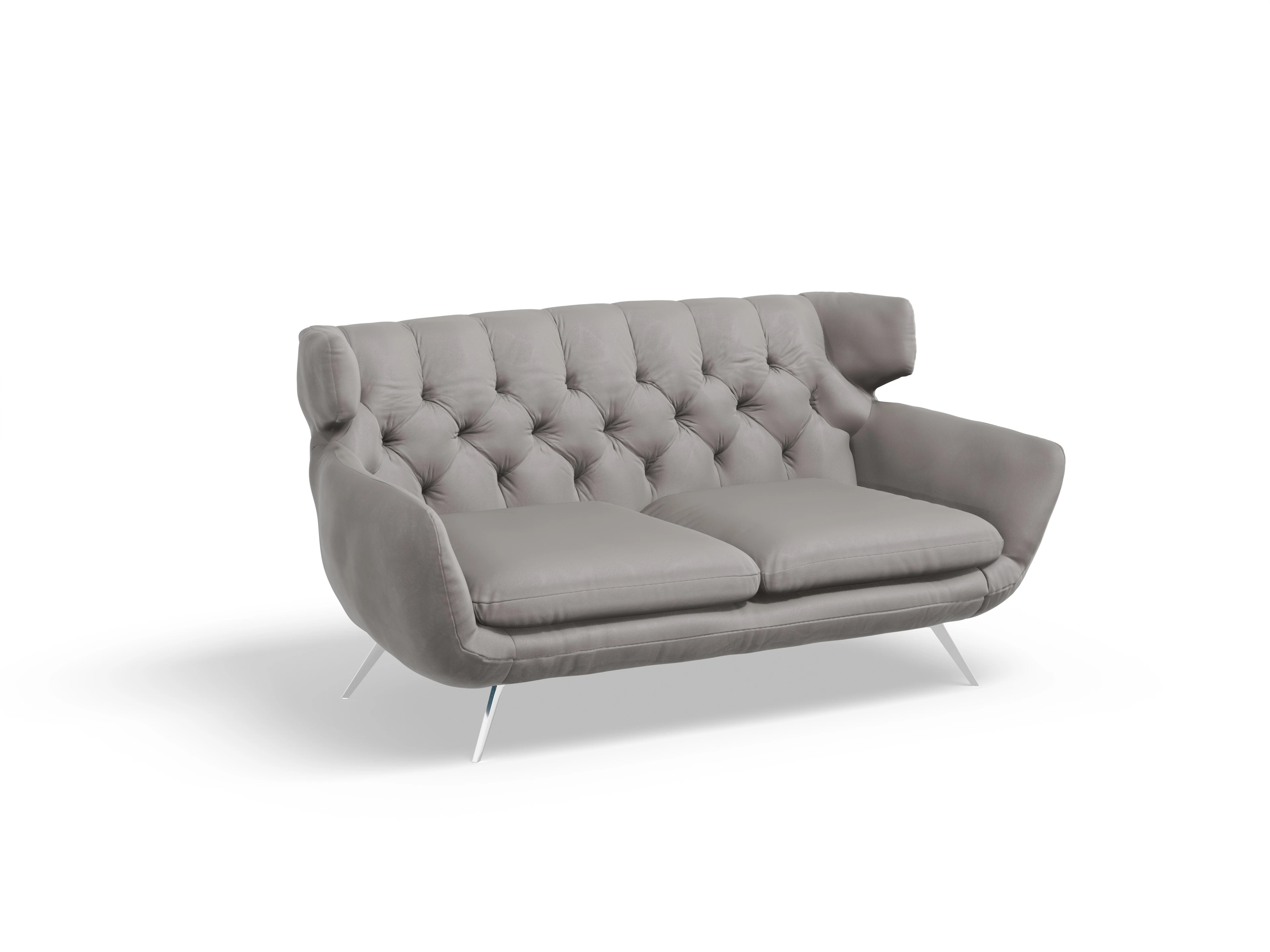 Ansicht des Produktes Seca 2-Sitzer Sofa in Leder Grau