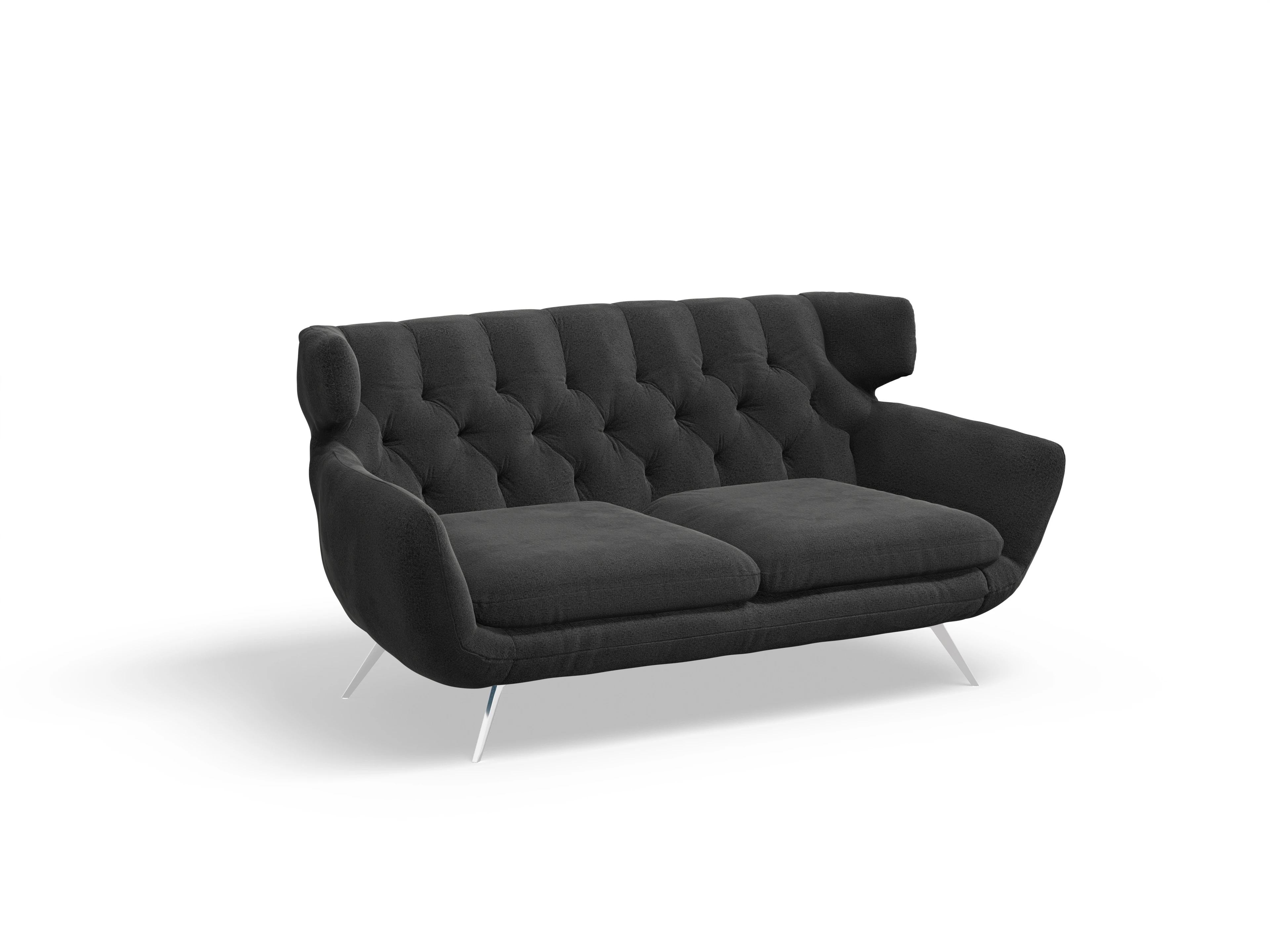 Seca 2-Sitzer Sofa Ansicht des Produktes Seca 2-Sitzer Sofa in Stoff Schwarz