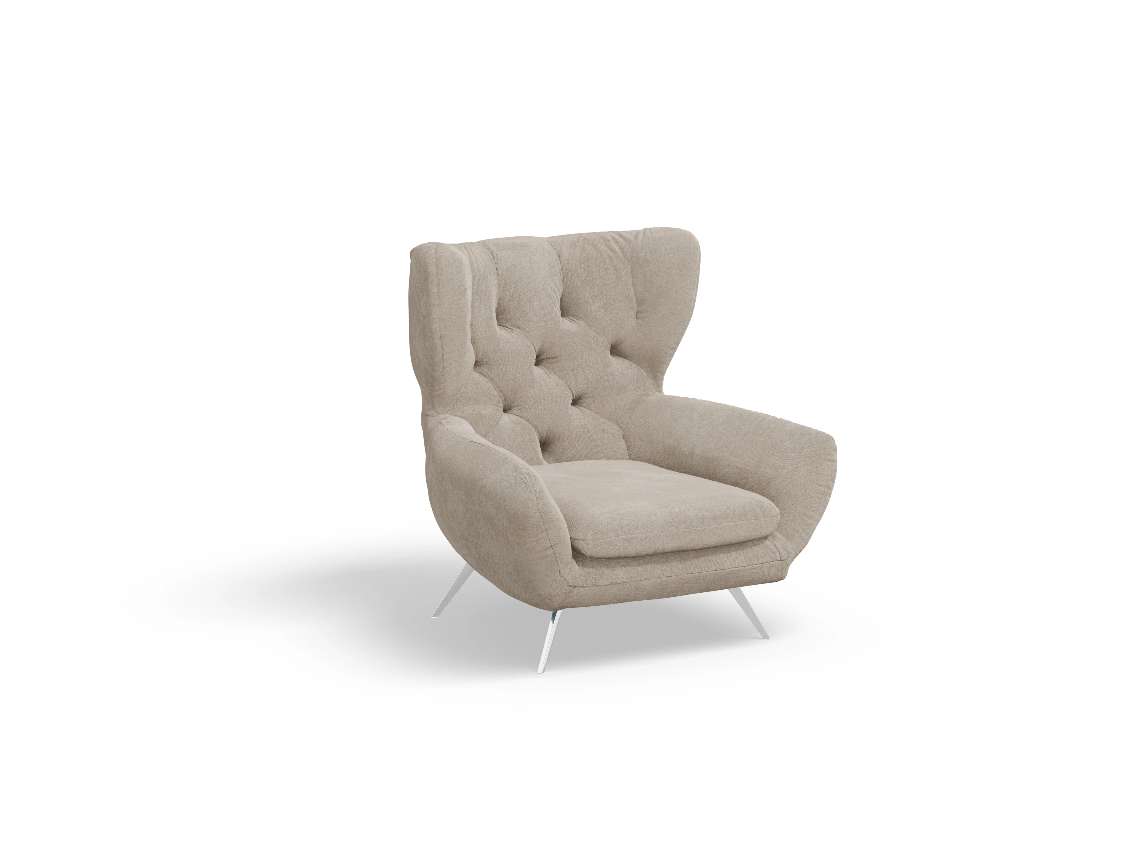 Seca Hochlehnsessel Ansicht des Produktes Seca Ohrensessel in Stoff Beige