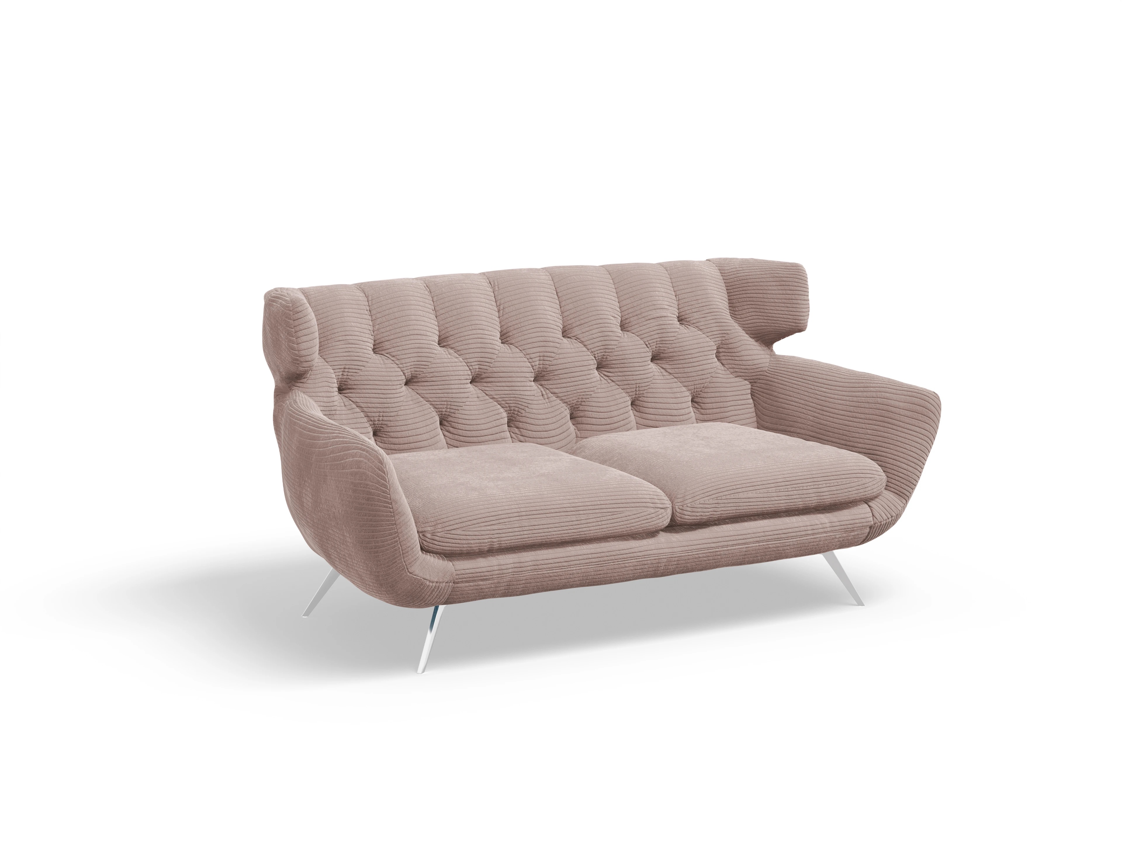 Ansicht des Produktes Seca 2-Sitzer Sofa in Stoff Rosa