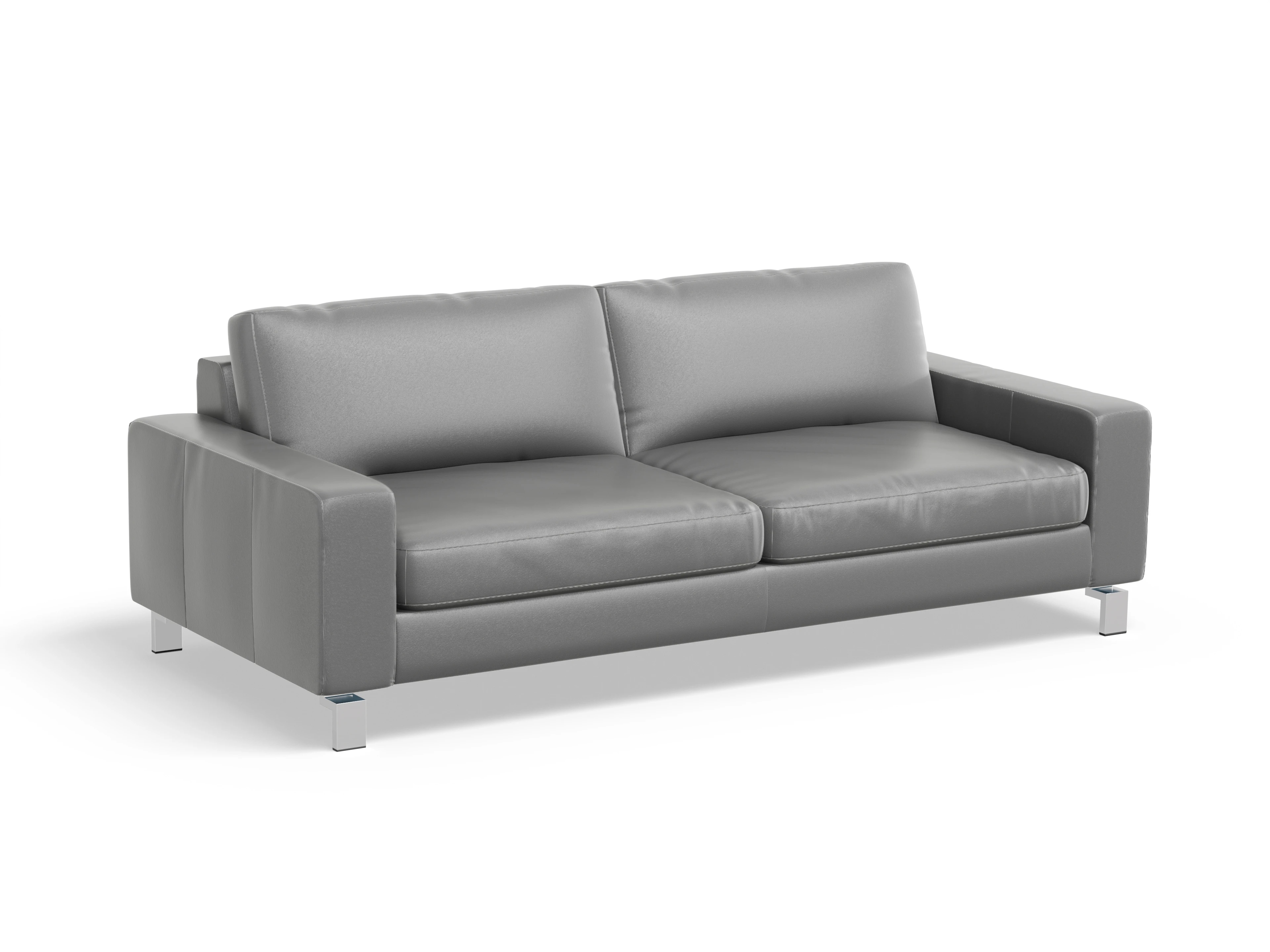 Indiana 3-Sitzer Sofa Ansicht des Produktes Indiana 3-Sitzer Sofa in Leder Grau