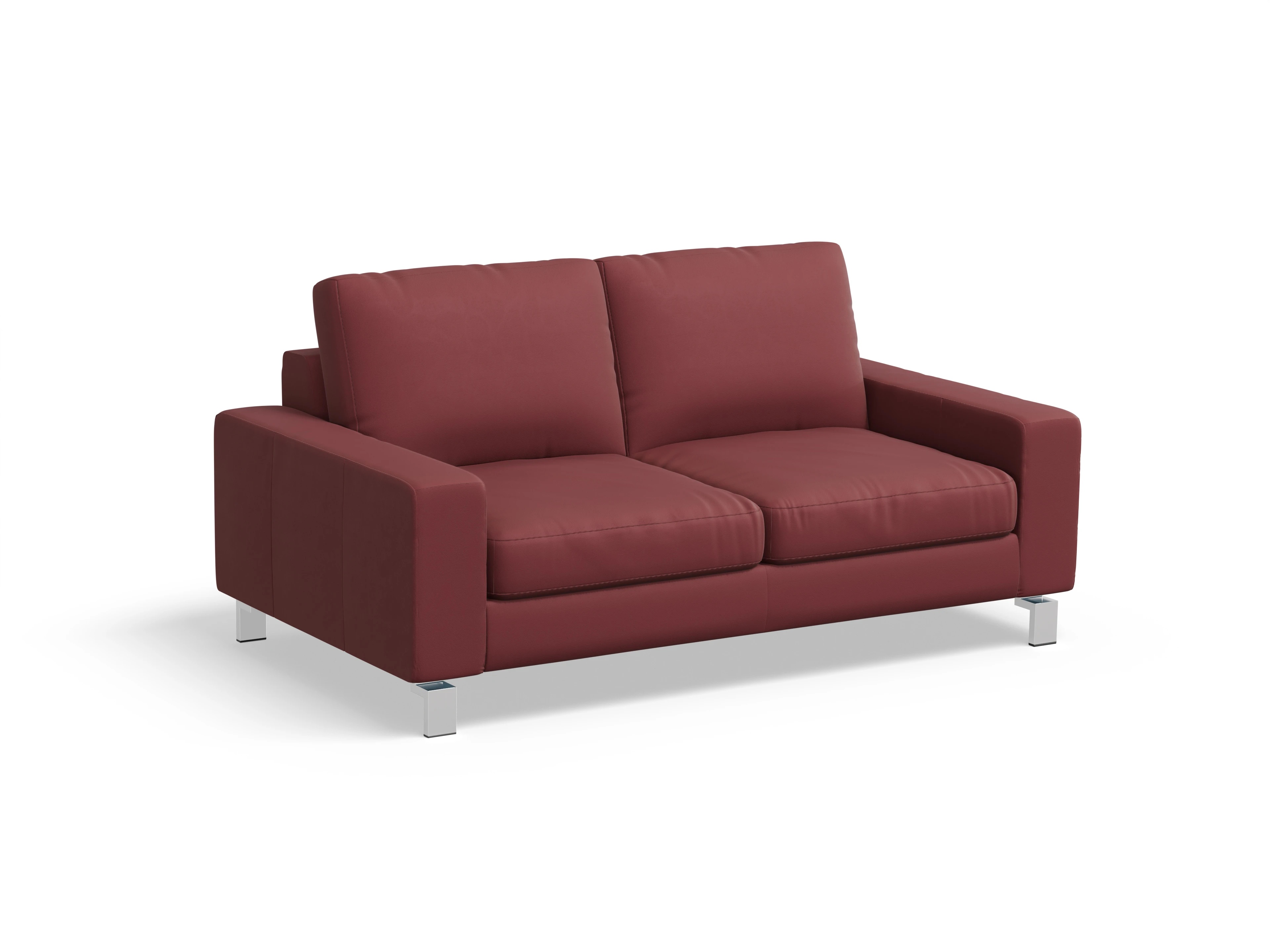 Indiana 2-Sitzer Sofa Large Ansicht des Produktes Indiana 2-Sitzer Sofa in Leder Rot