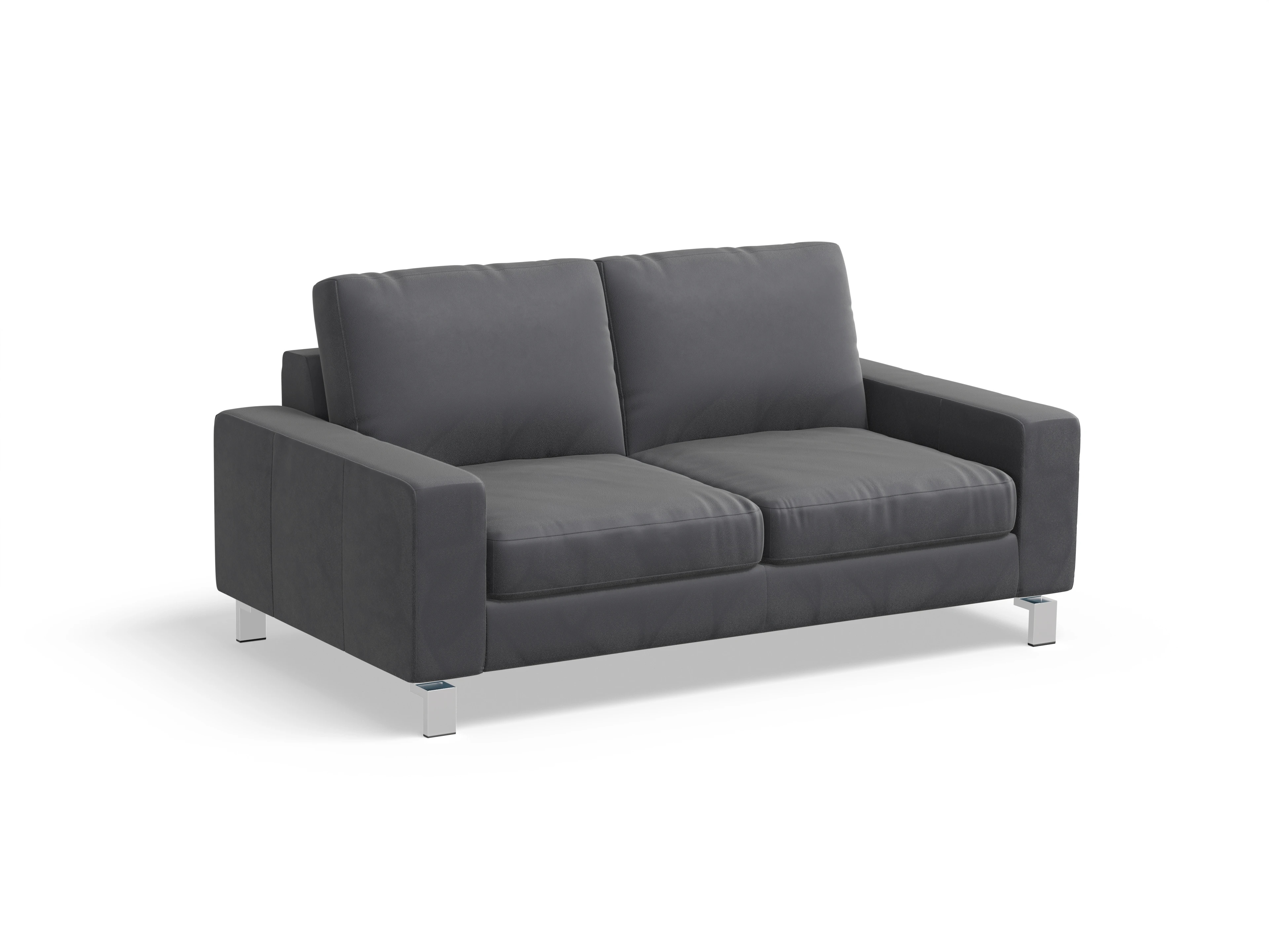 Indiana 2-Sitzer Sofa Large Ansicht des Produktes Indiana 2-Sitzer Sofa in Leder Grau
