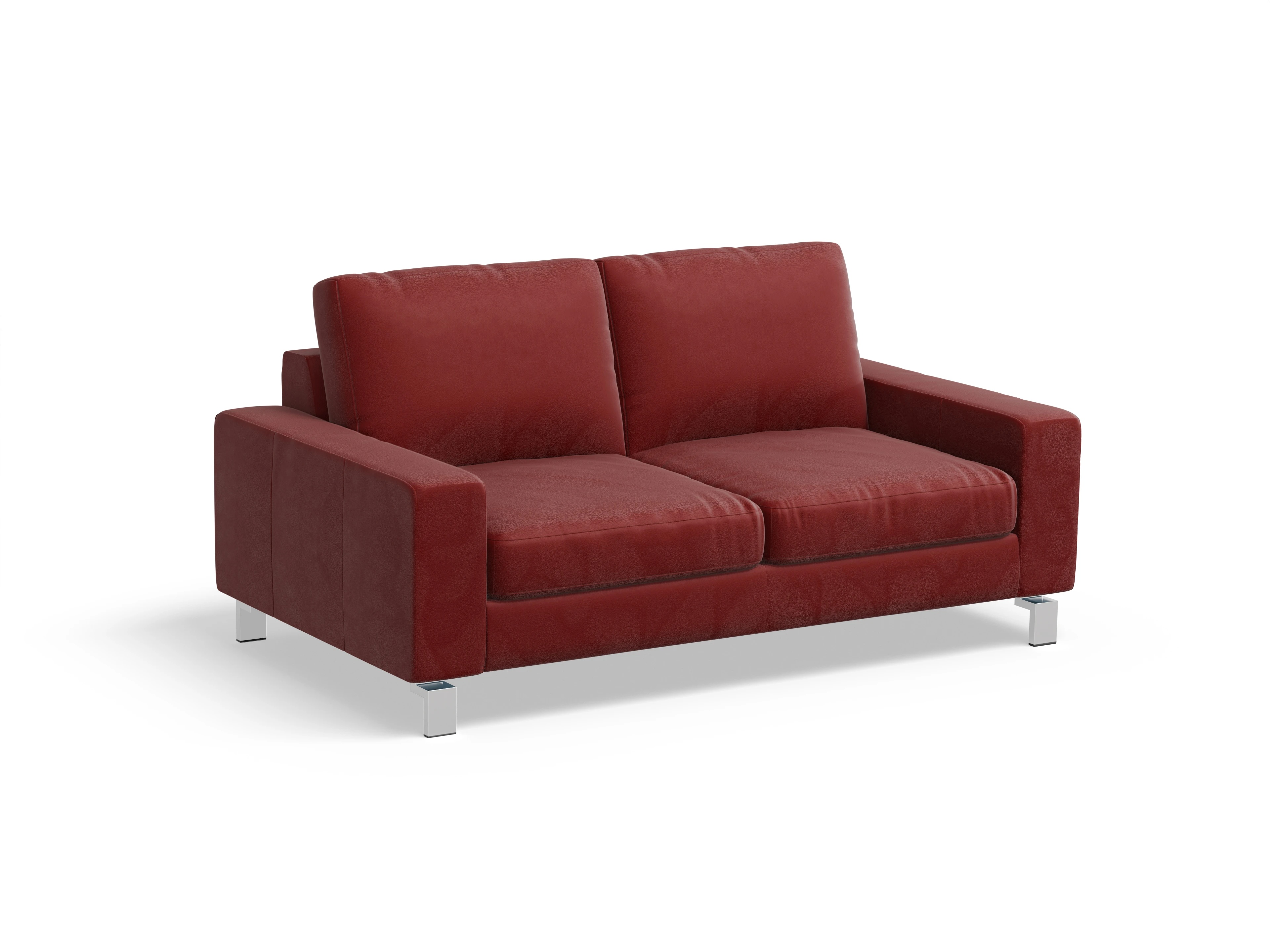 Indiana 2-Sitzer Sofa Large Ansicht des Produktes Indiana 2-Sitzer Sofa in Leder Rot