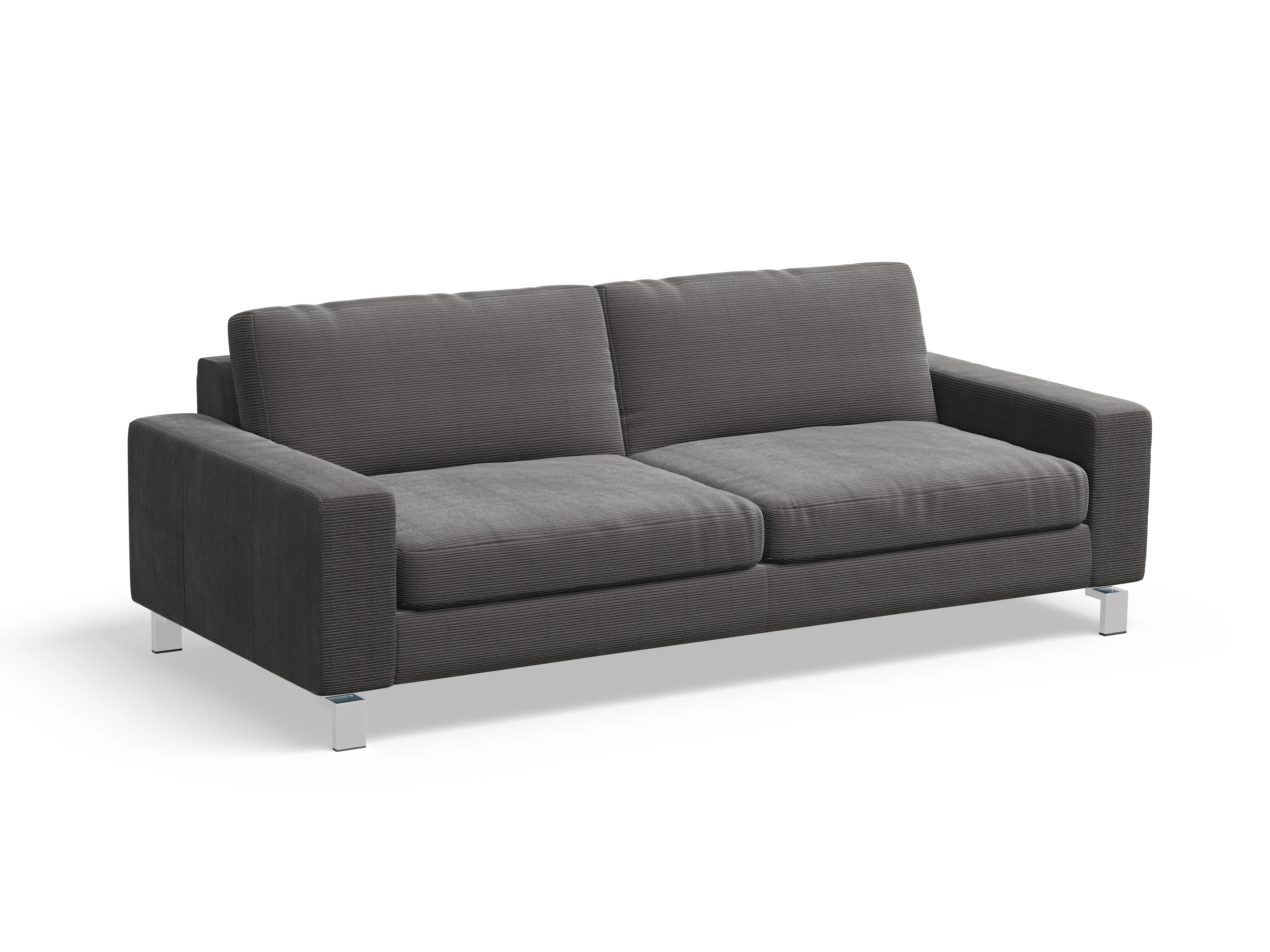 Ansicht des Produktes Indiana 3-Sitzer Sofa in Stoff Grau