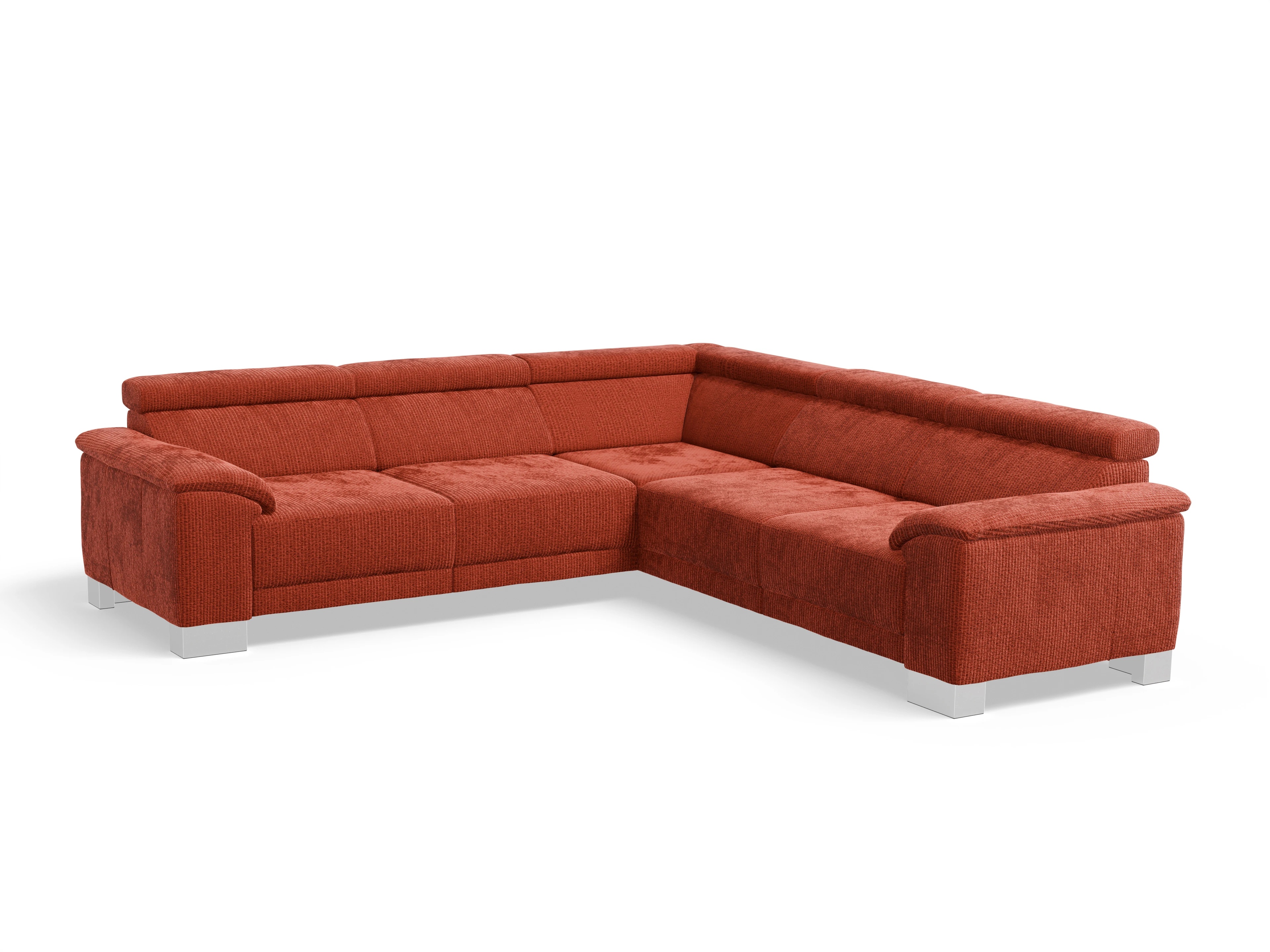 Antonio Ecksofa SPE Medium Ansicht des Produktes Antonio Ecksofa gleichschenklig in Stoff Orange
