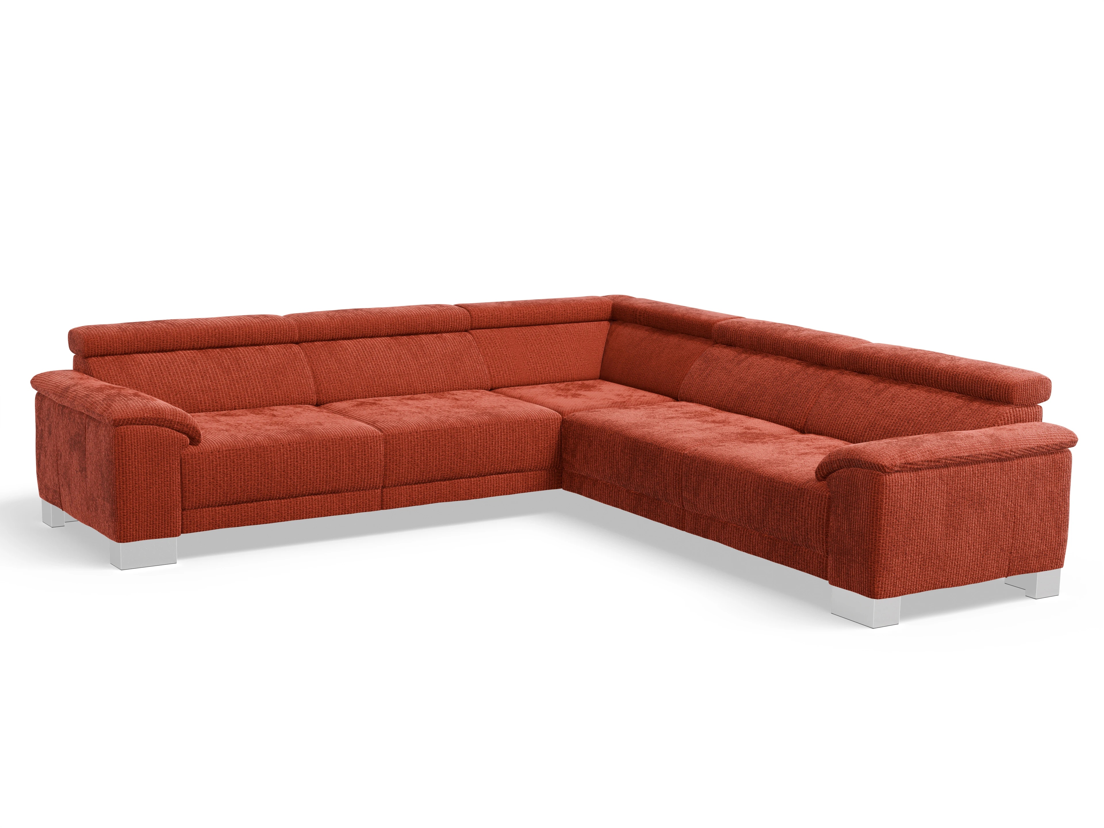Antonio Ecksofa SPE Large Ansicht des Produktes Antonio Ecksofa gleichschenklig in Stoff Orange
