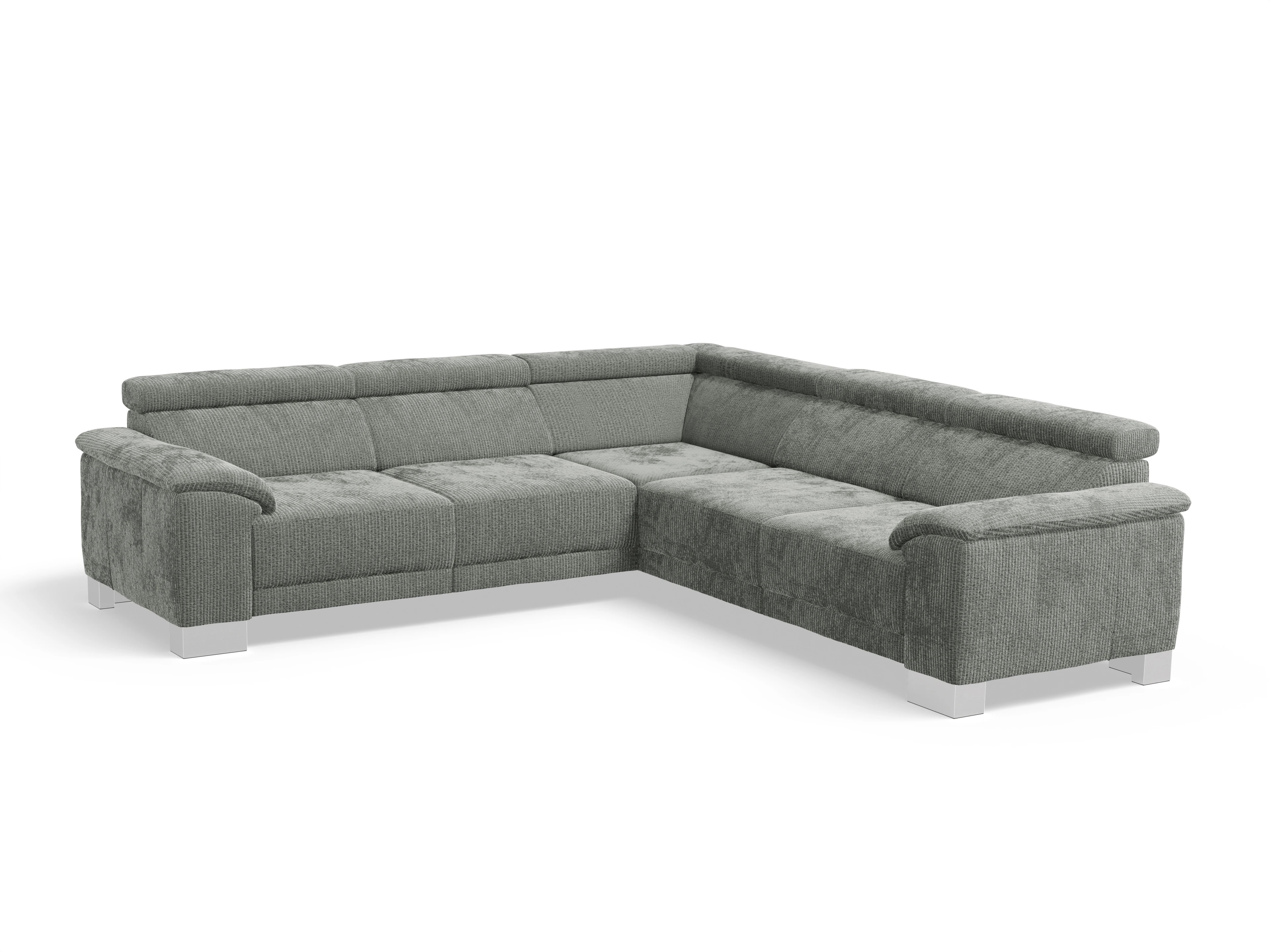 Ansicht des Produktes Antonio Ecksofa gleichschenklig in Stoff Grau