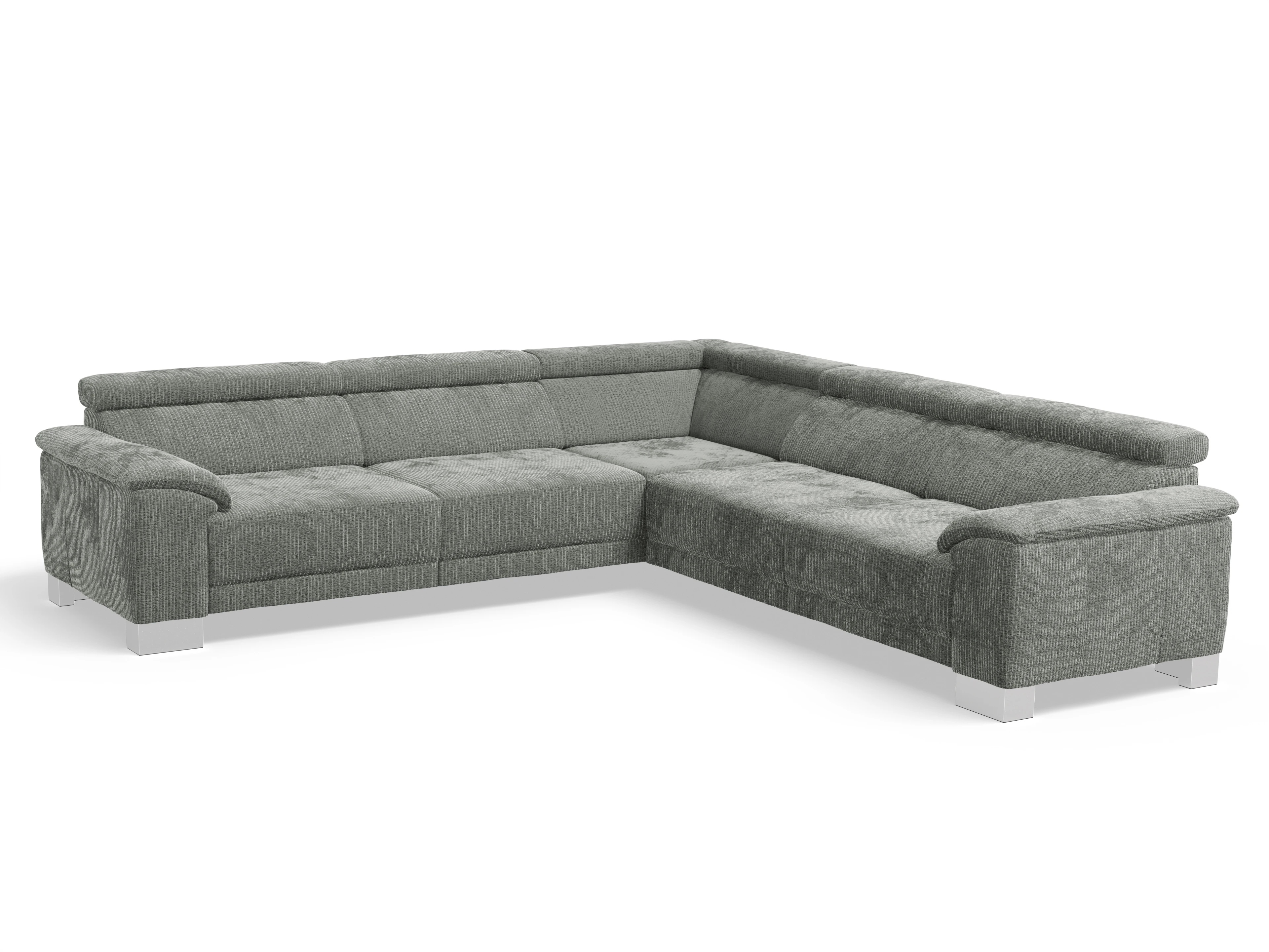 Ansicht des Produktes Antonio Ecksofa gleichschenklig in Stoff Grau