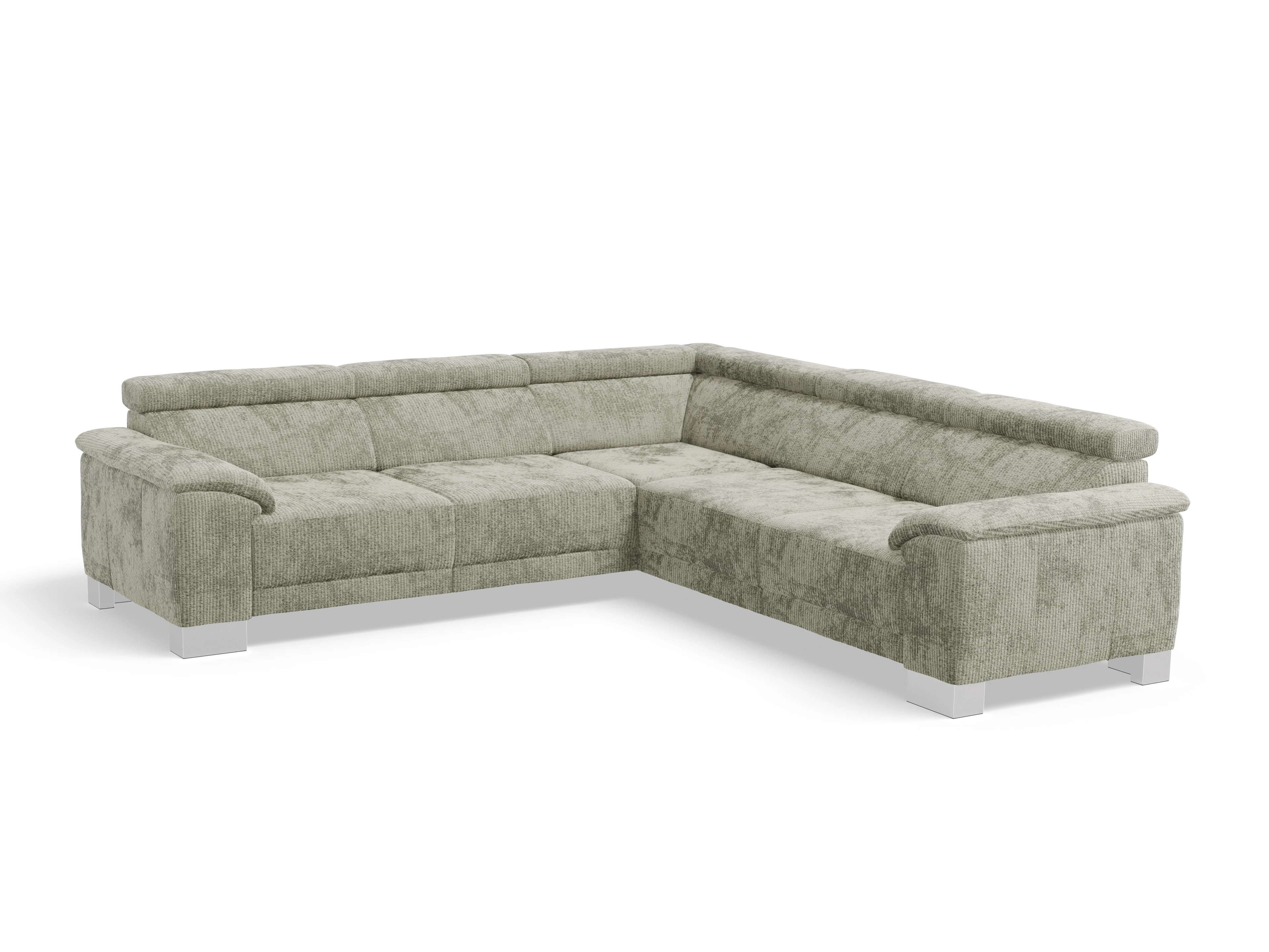 Ansicht des Produktes Antonio Ecksofa gleichschenklig in Stoff Grau