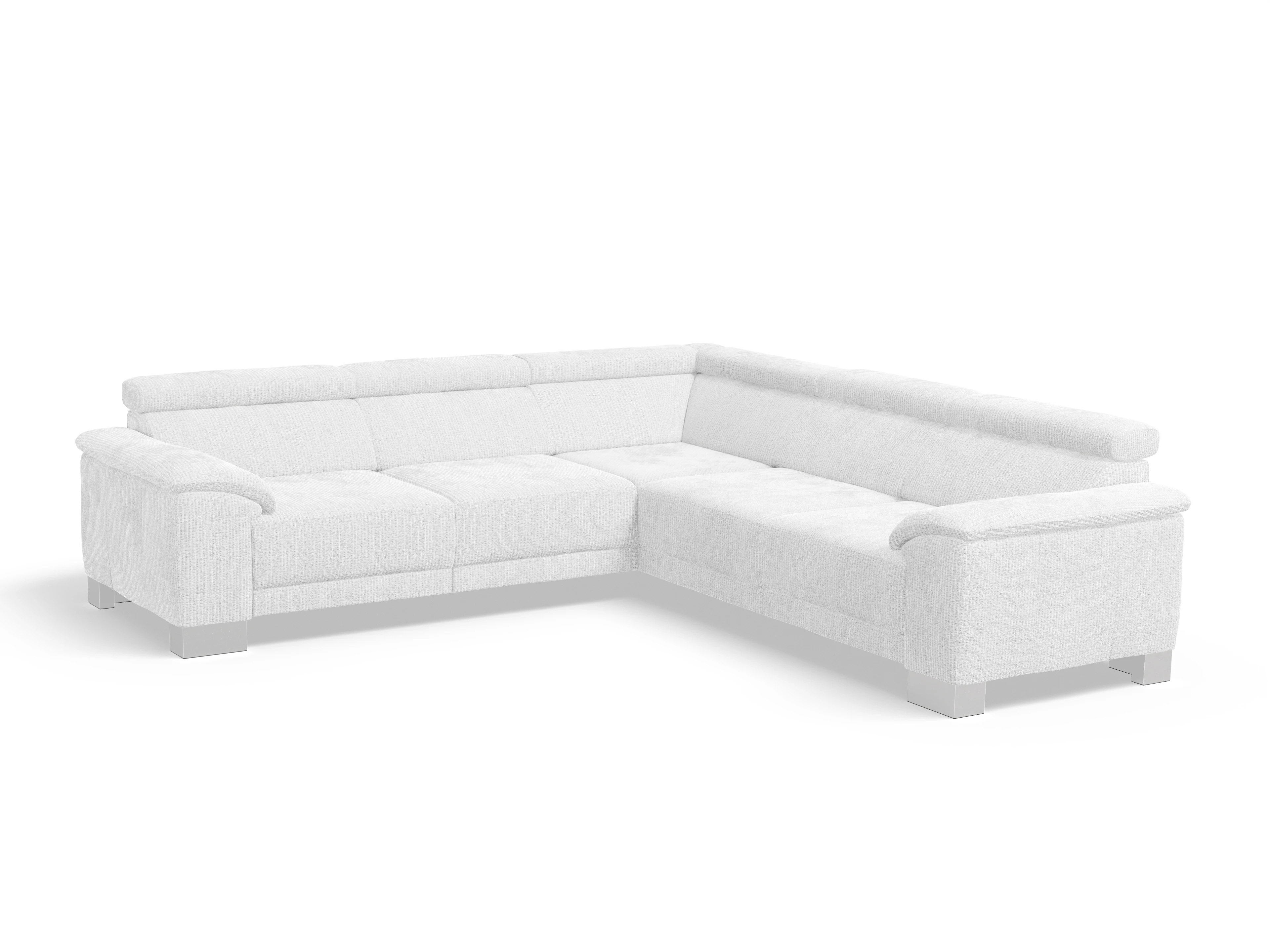 Ansicht des Produktes Antonio Ecksofa gleichschenklig in Stoff Weiss