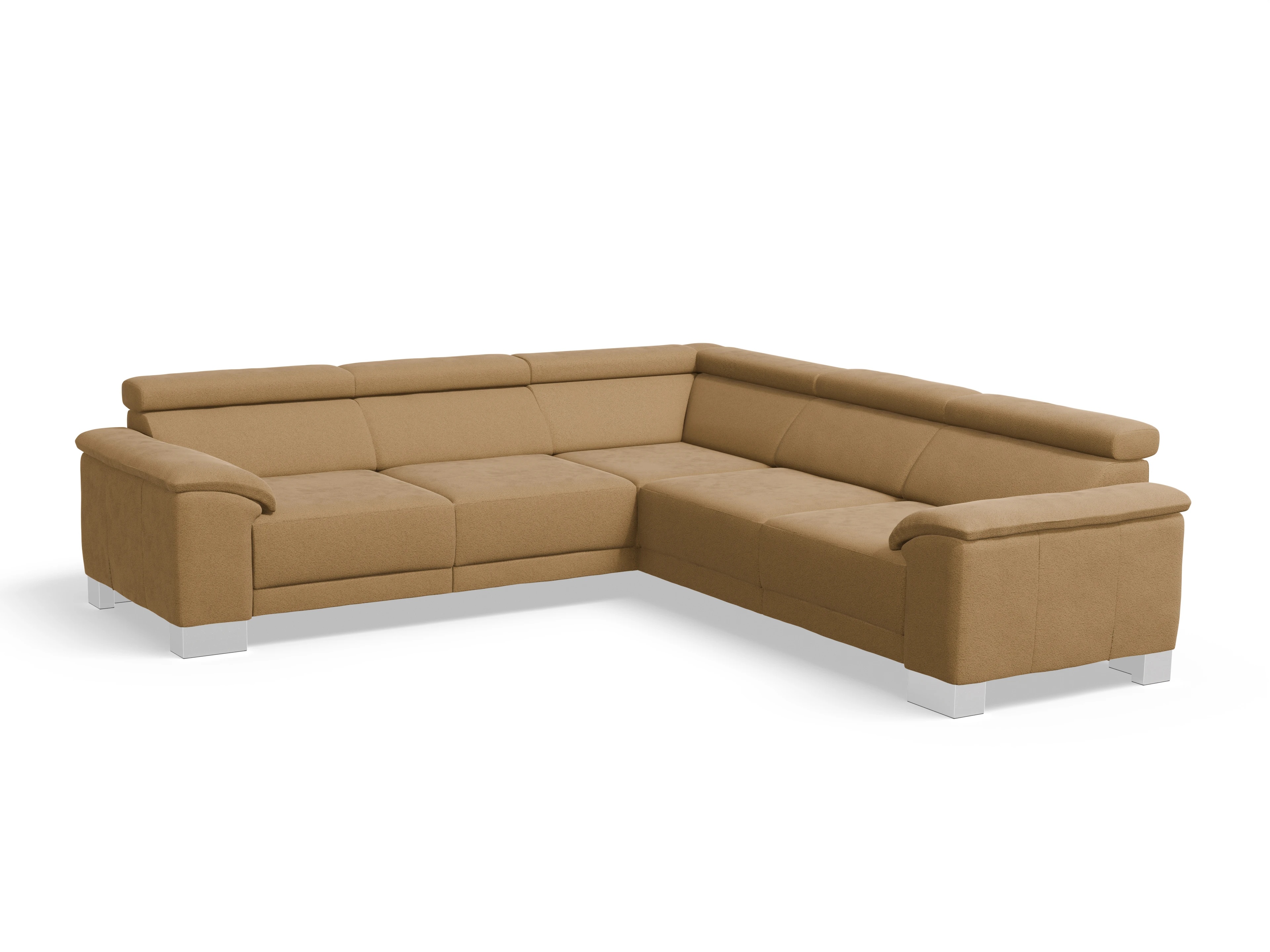 Ansicht des Produktes Antonio Ecksofa gleichschenklig in Stoff Grün