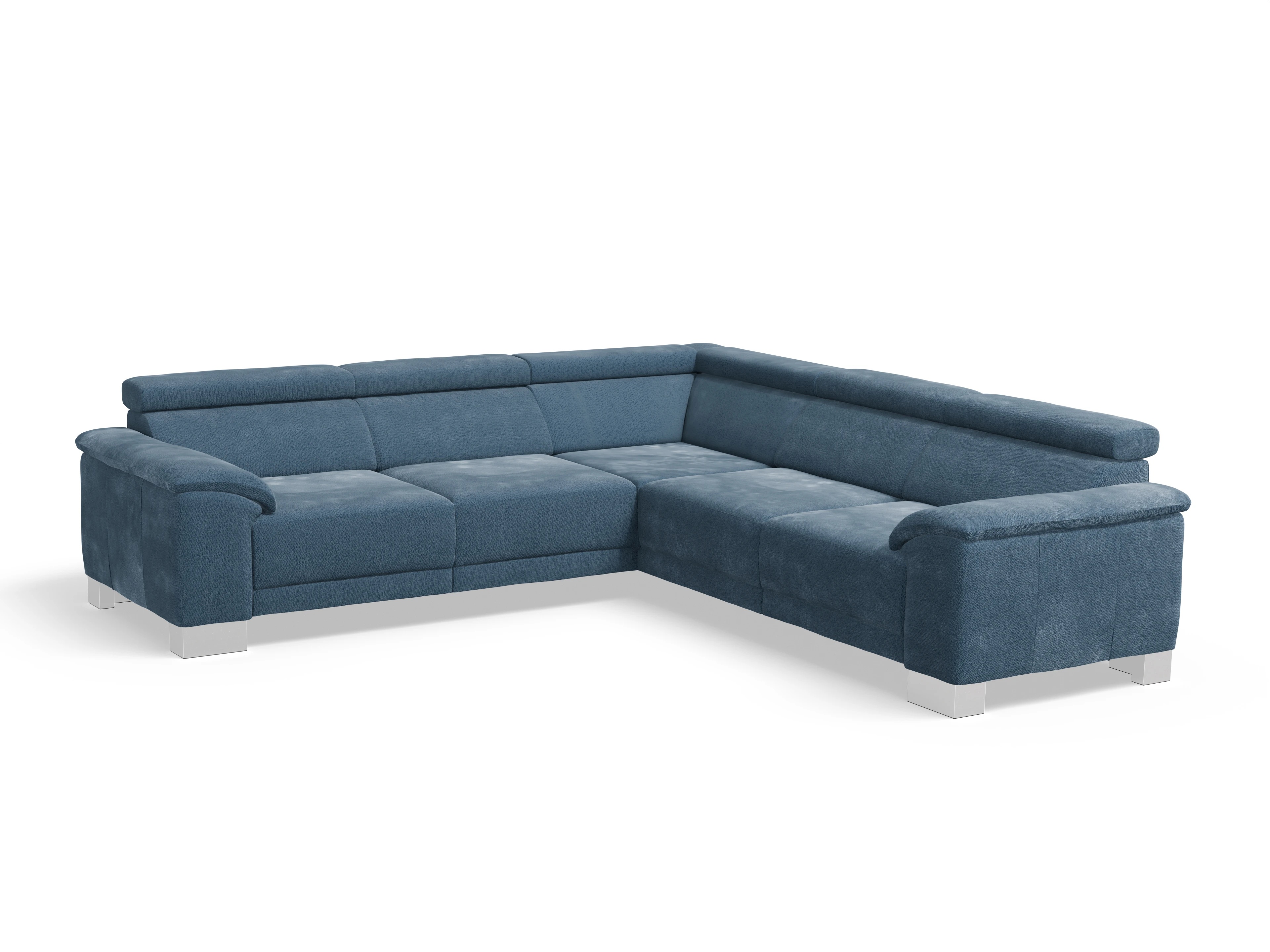 Ansicht des Produktes Antonio Ecksofa gleichschenklig in Stoff Blau