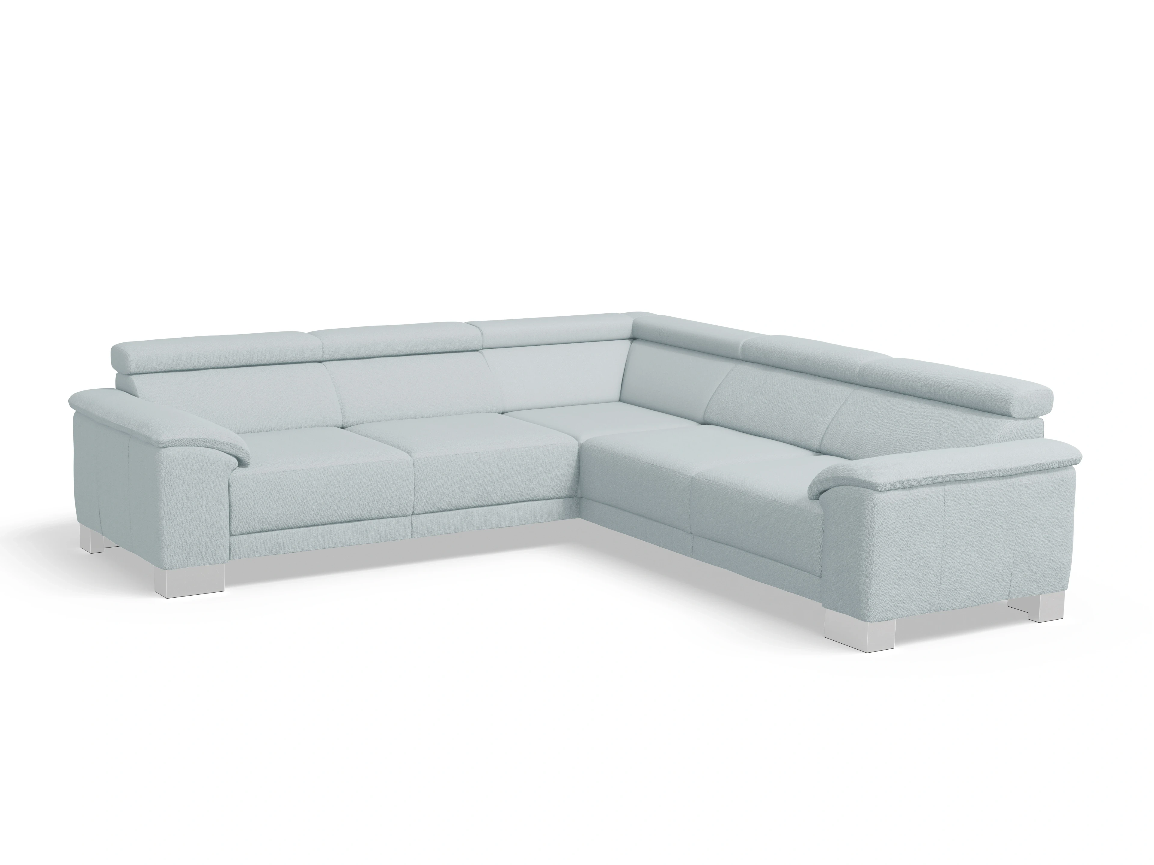Ansicht des Produktes Antonio Ecksofa gleichschenklig in Stoff Blau