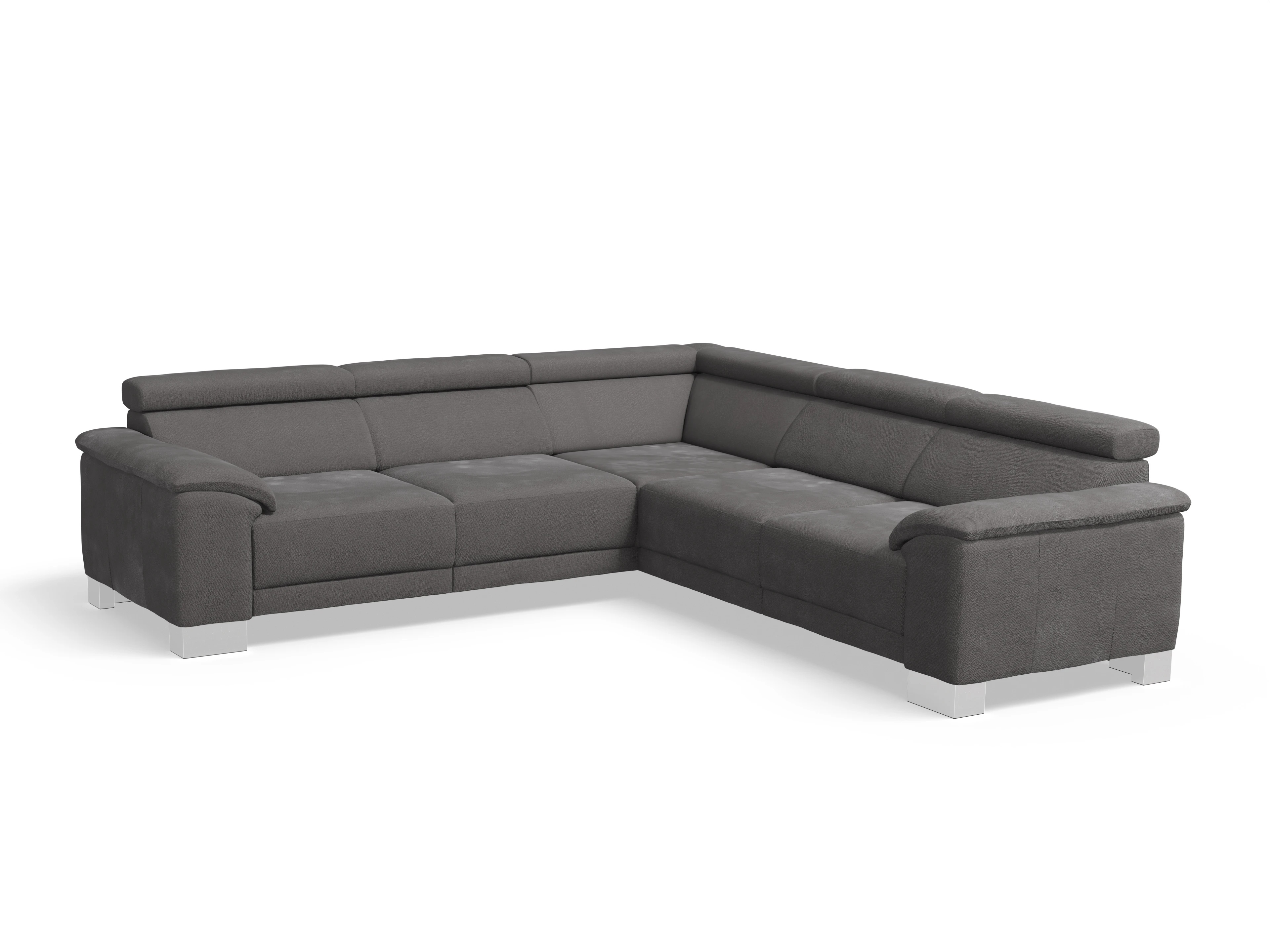 Ansicht des Produktes Antonio Ecksofa gleichschenklig in Stoff Braun