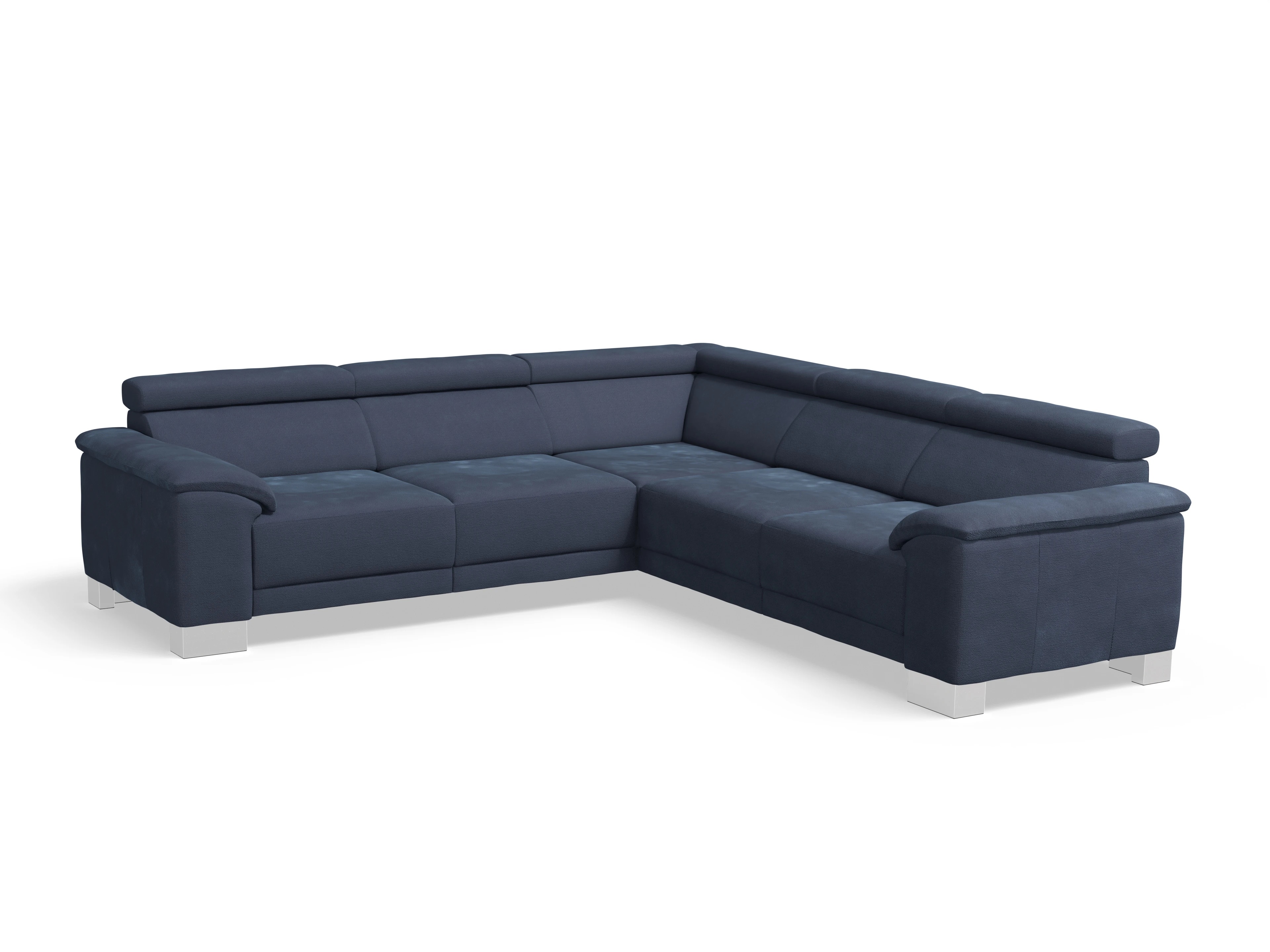 Ansicht des Produktes Antonio Ecksofa gleichschenklig in Stoff Blau