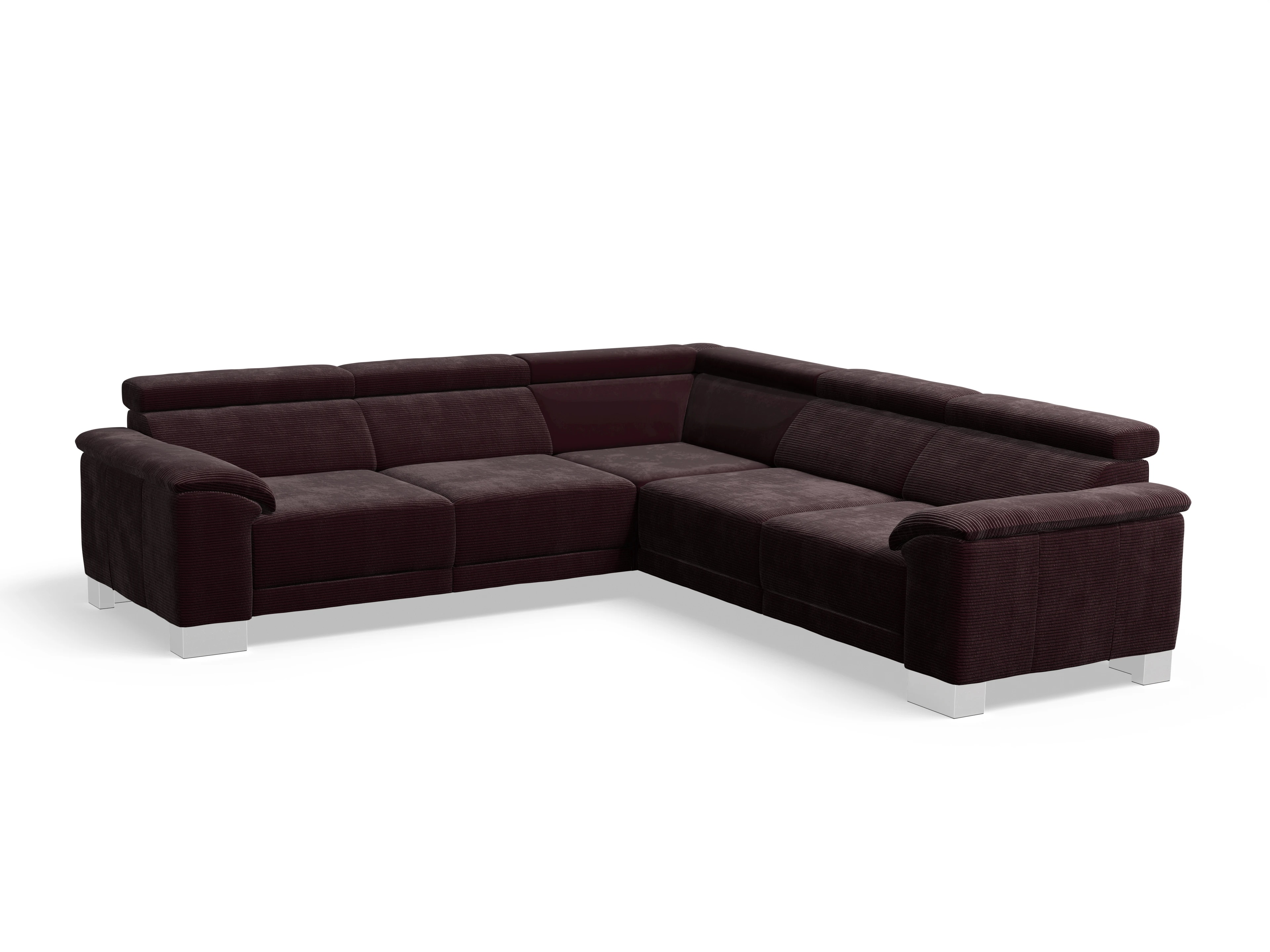 Ansicht des Produktes Antonio Ecksofa gleichschenklig in Stoff Braun
