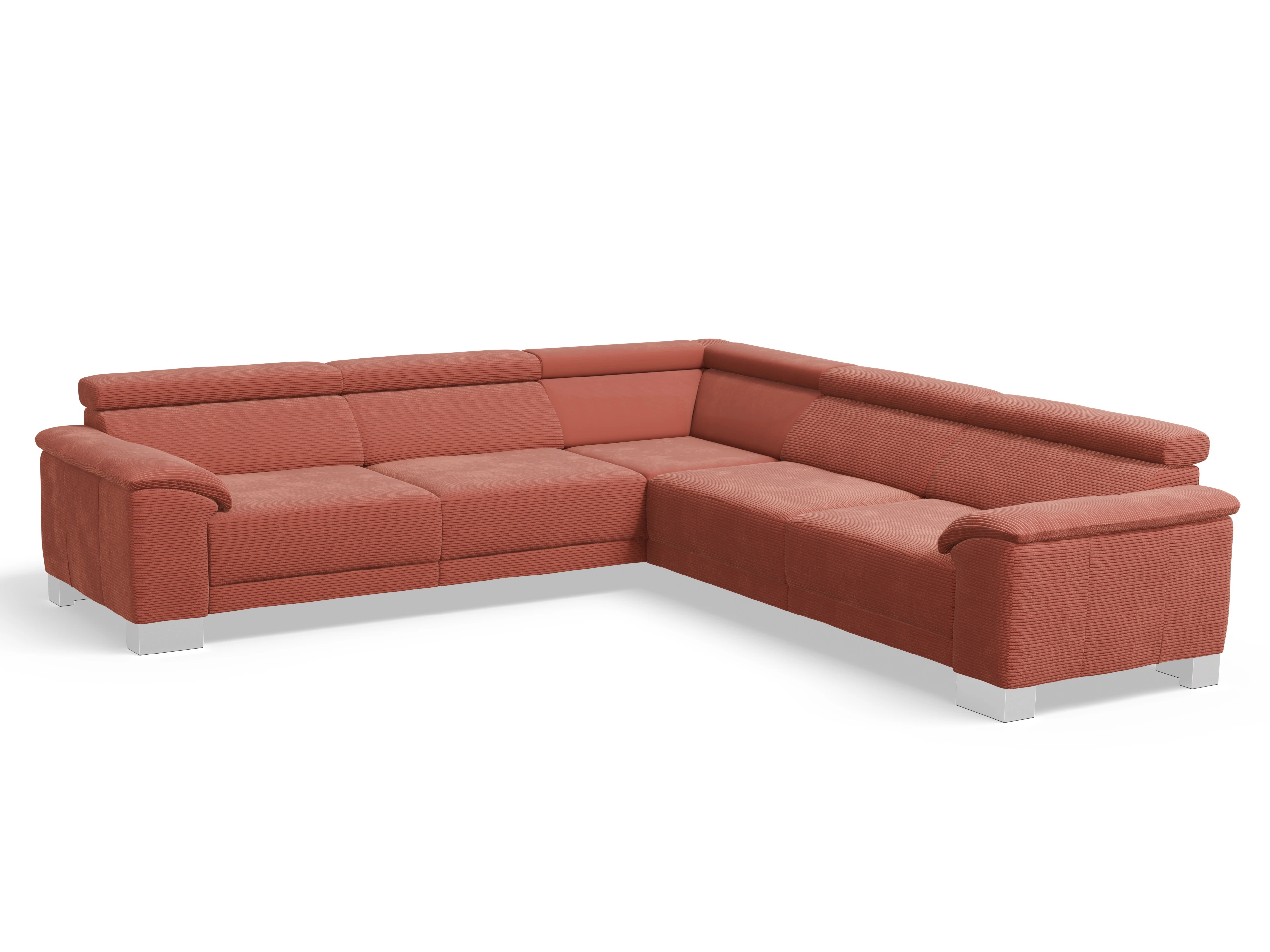 Antonio Ecksofa SPE Large Ansicht des Produktes Antonio Ecksofa gleichschenklig in Stoff Orange