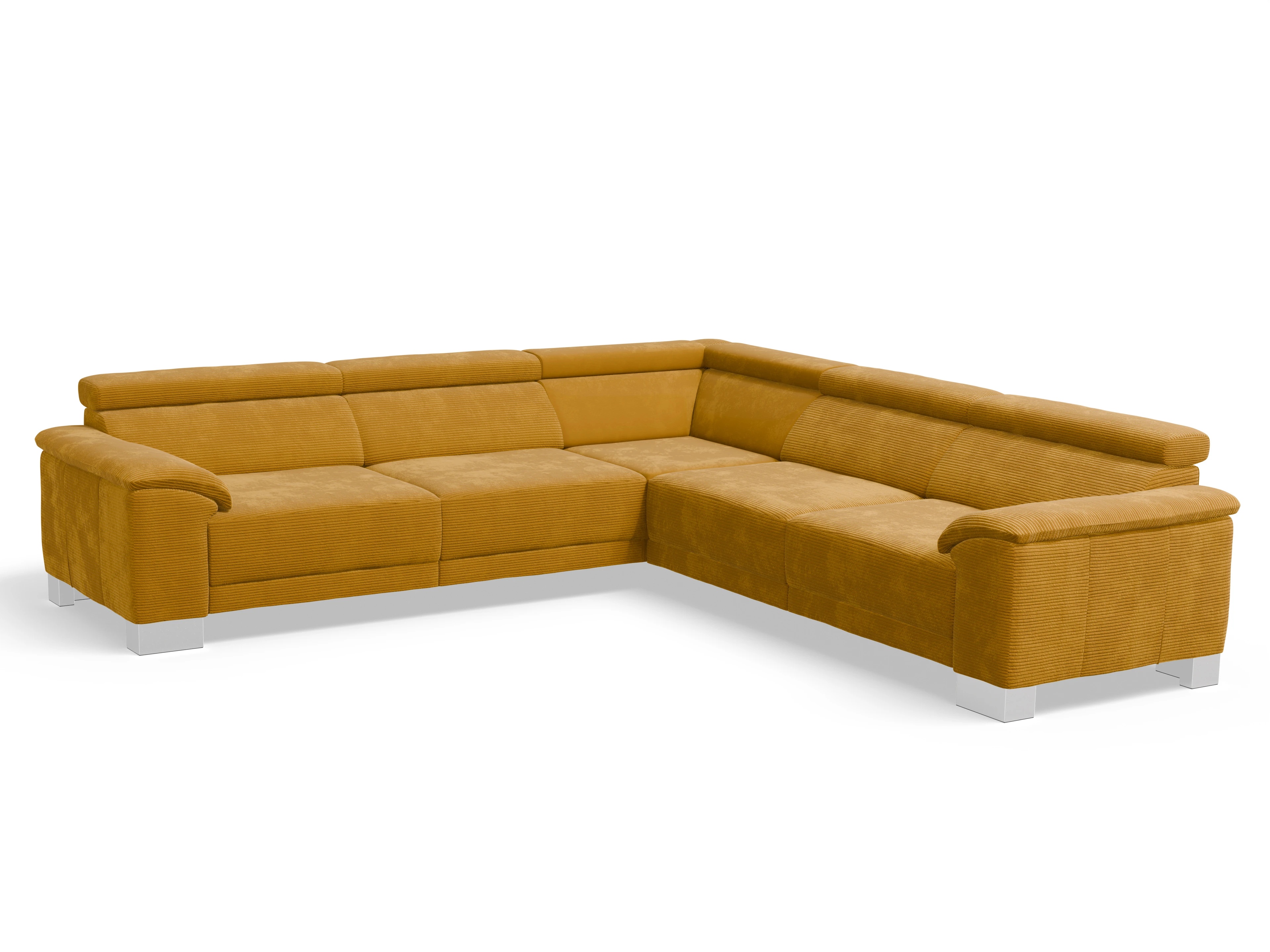 Antonio Ecksofa SPE Large Ansicht des Produktes Antonio Ecksofa gleichschenklig in Stoff Gelb