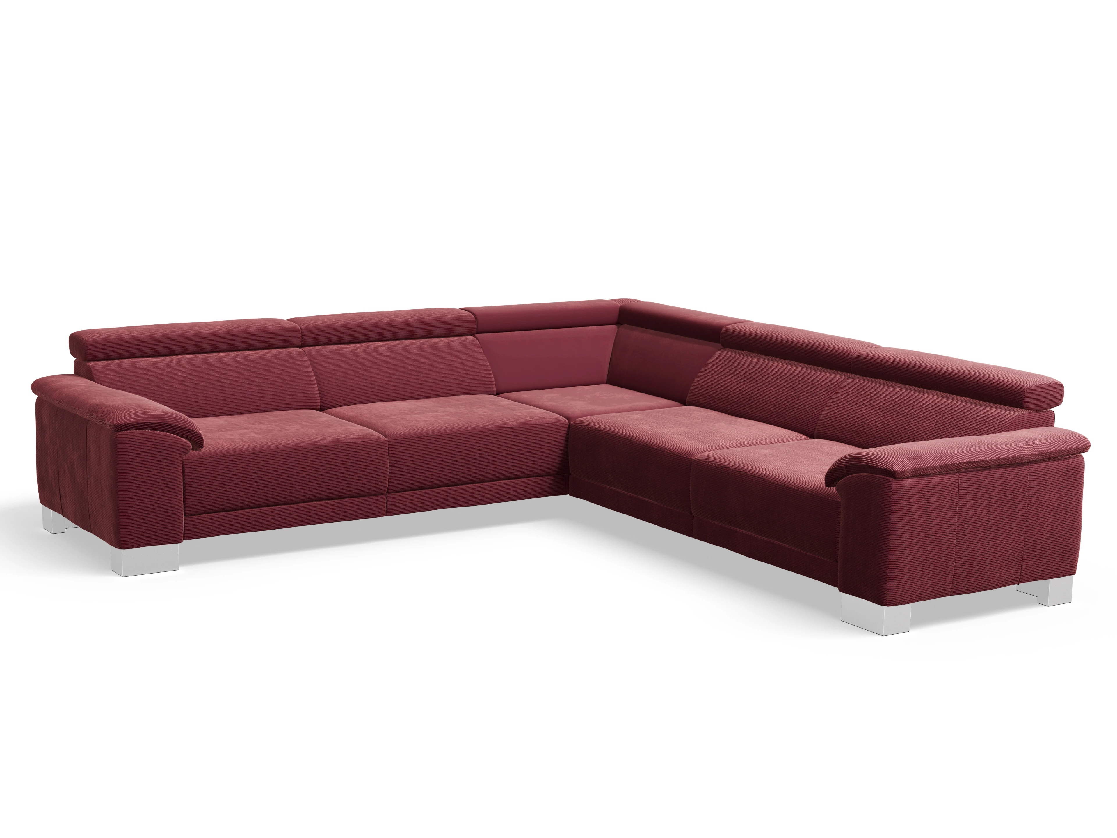 Antonio Ecksofa SPE Large Ansicht des Produktes Antonio Ecksofa gleichschenklig in Stoff Rot