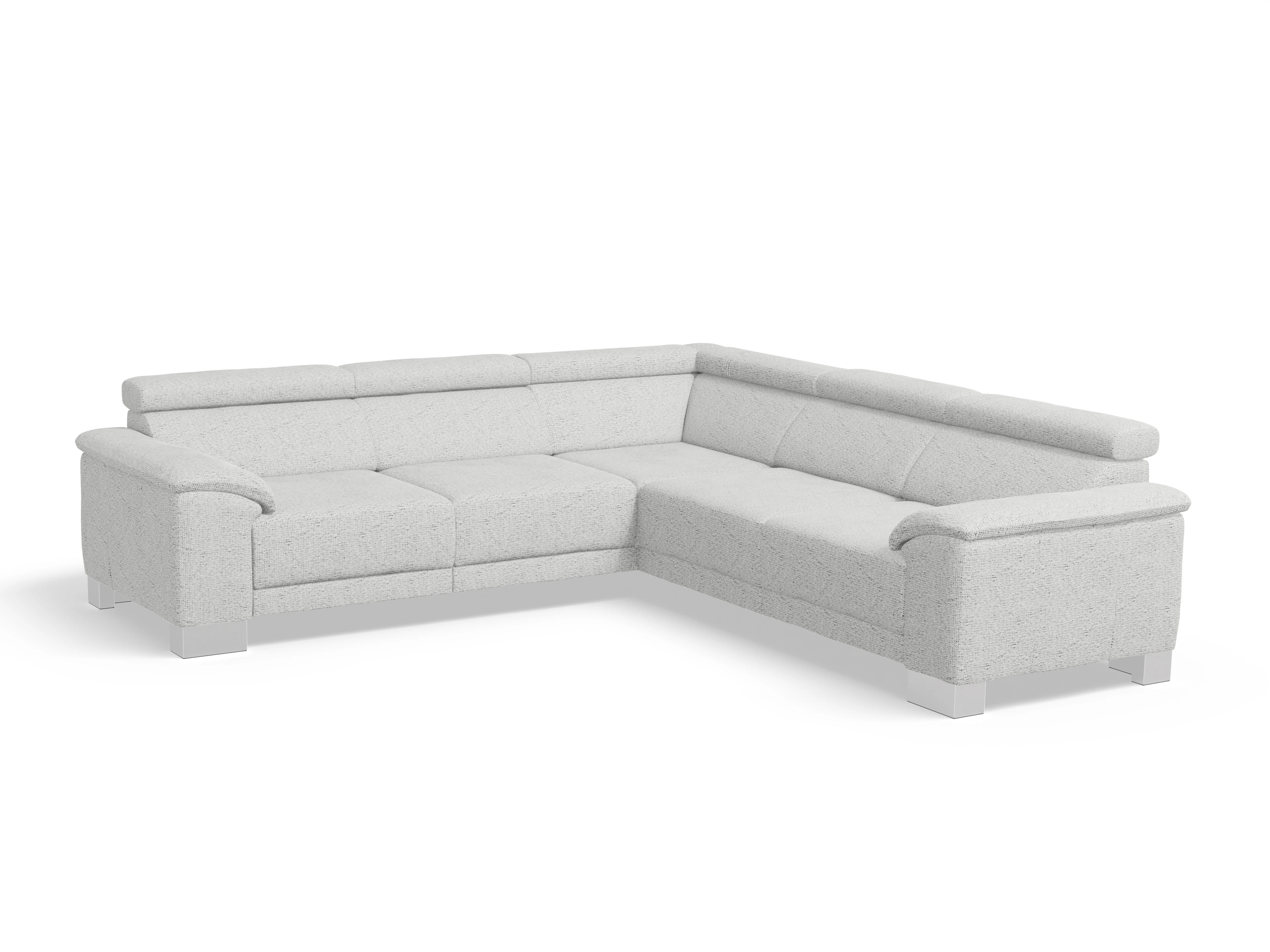 Antonio Ecksofa SPE Medium Ansicht des Produktes Antonio Ecksofa gleichschenklig in Stoff Grau