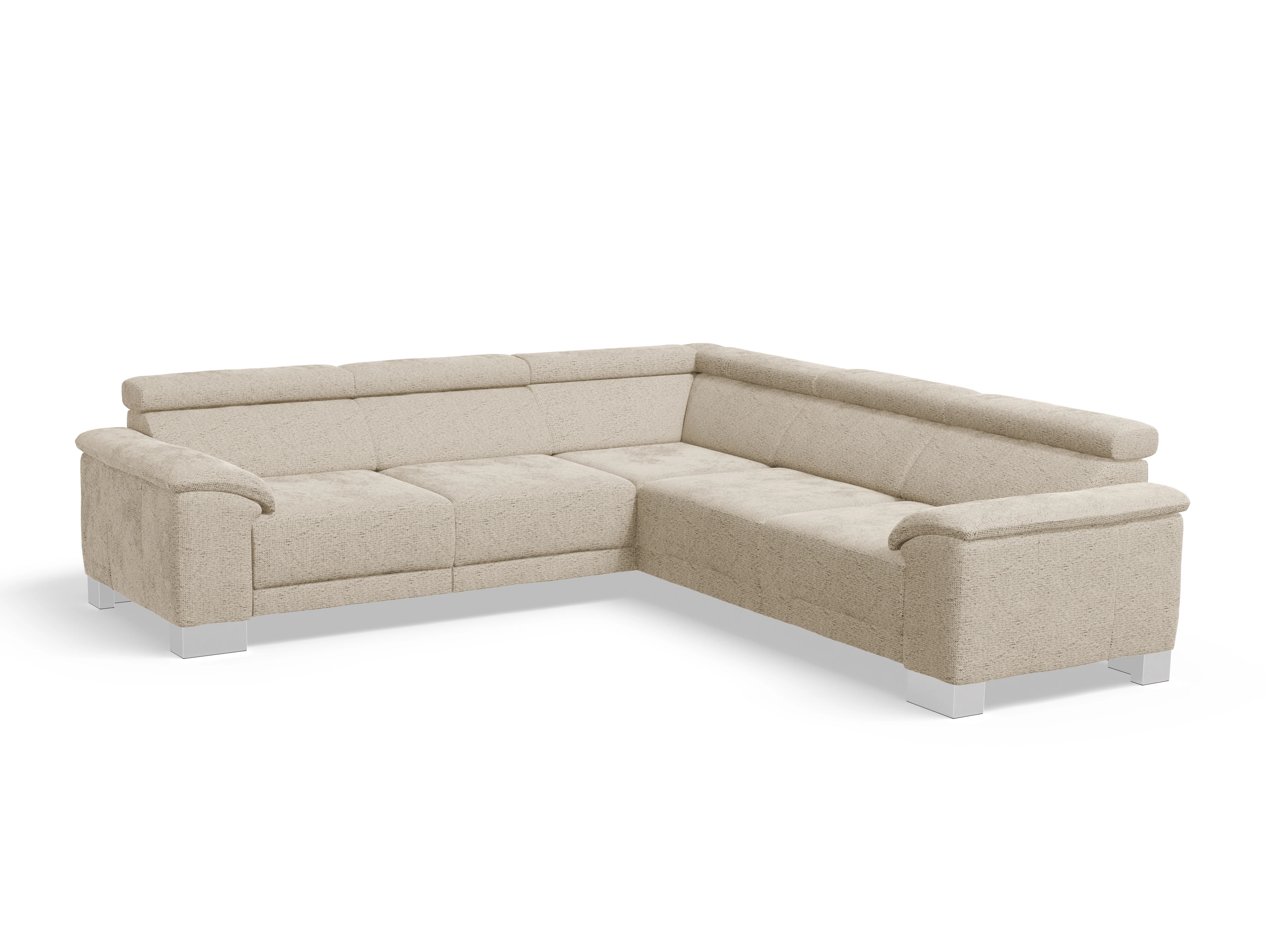 Antonio Ecksofa SPE Medium Ansicht des Produktes Antonio Ecksofa gleichschenklig in Stoff Beige