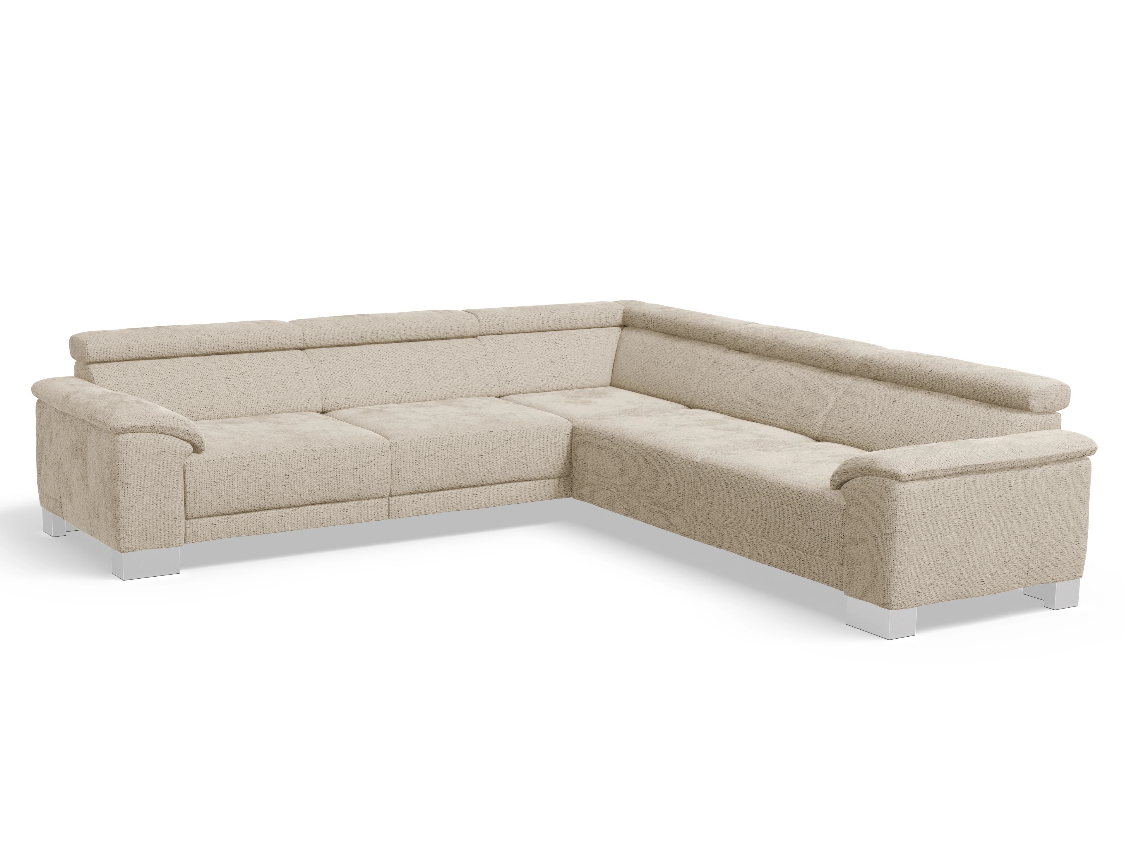 Antonio Ecksofa SPE Large Ansicht des Produktes Antonio Ecksofa gleichschenklig in Stoff Beige