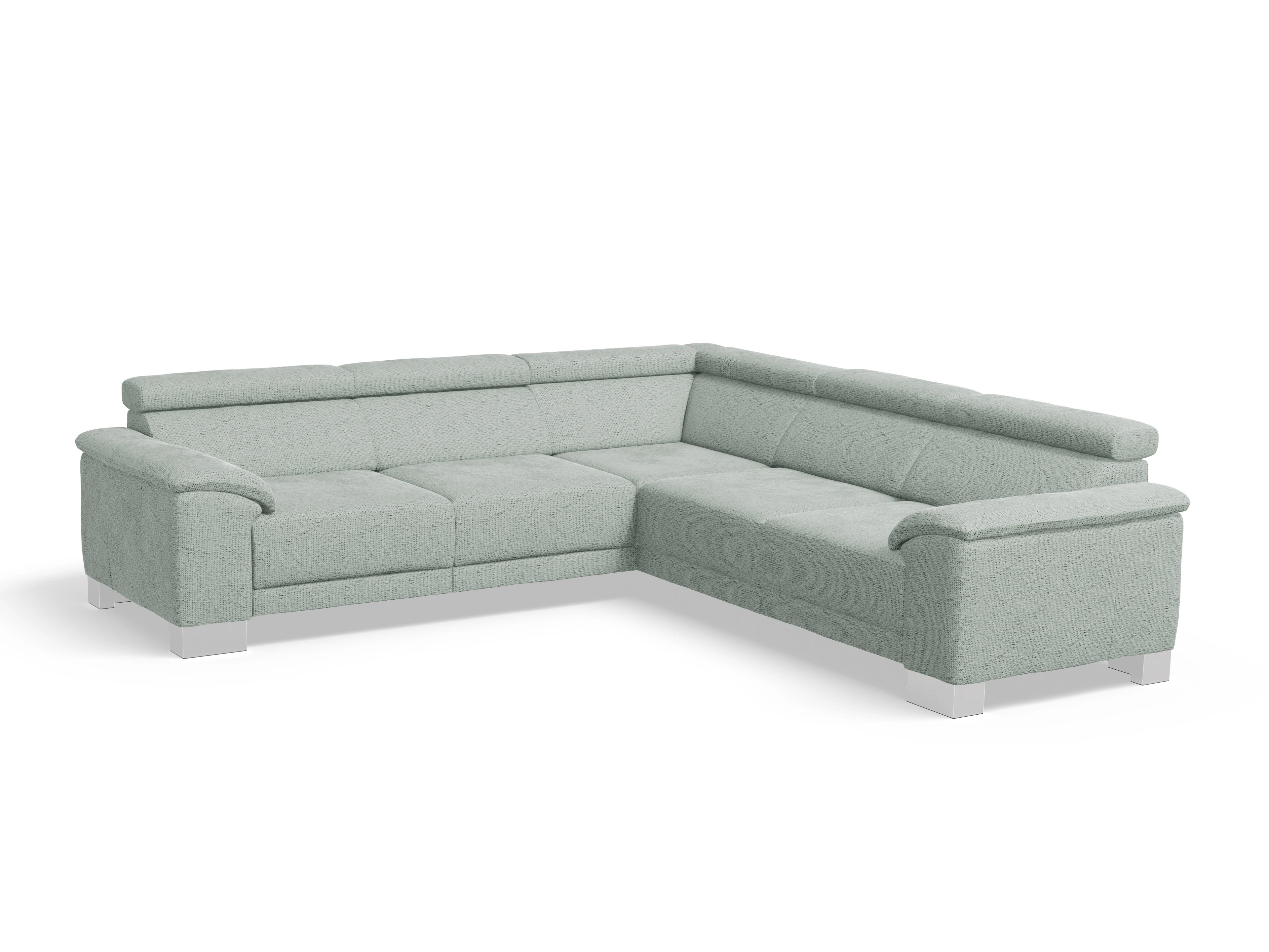 Ansicht des Produktes Antonio Ecksofa gleichschenklig in Stoff Grau