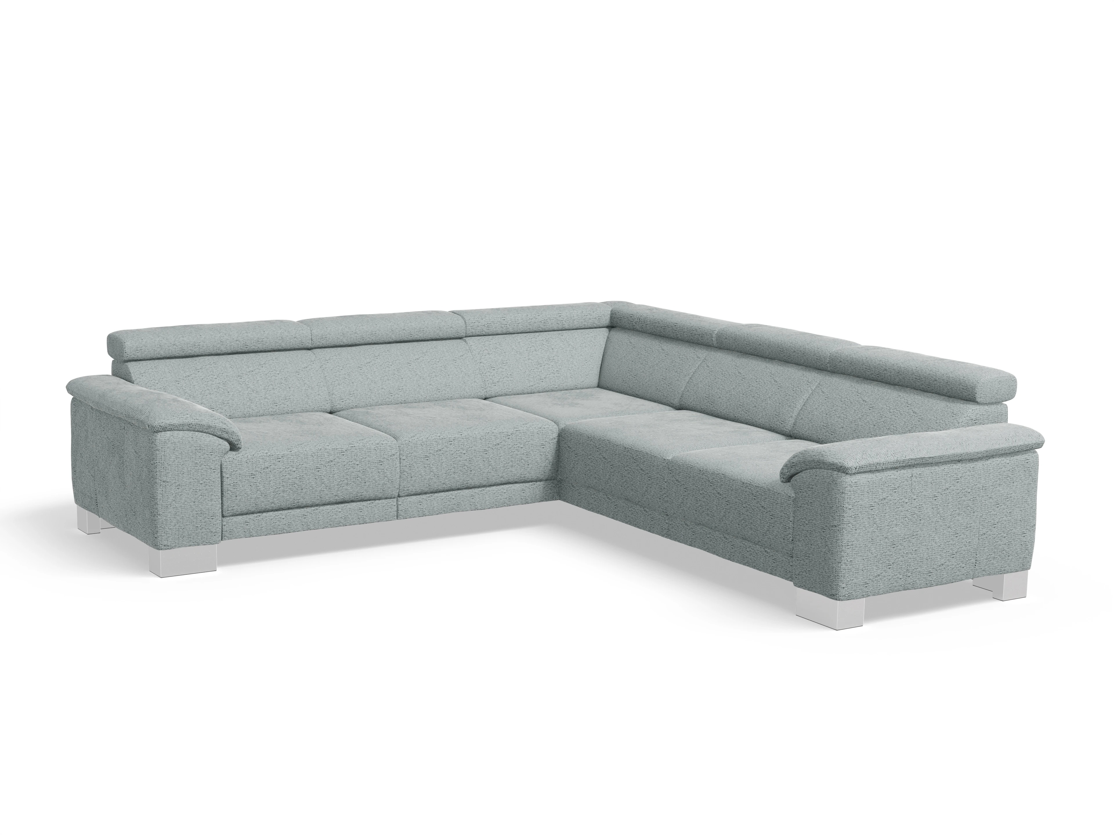 Antonio Ecksofa SPE Medium Ansicht des Produktes Antonio Ecksofa gleichschenklig in Stoff Grau
