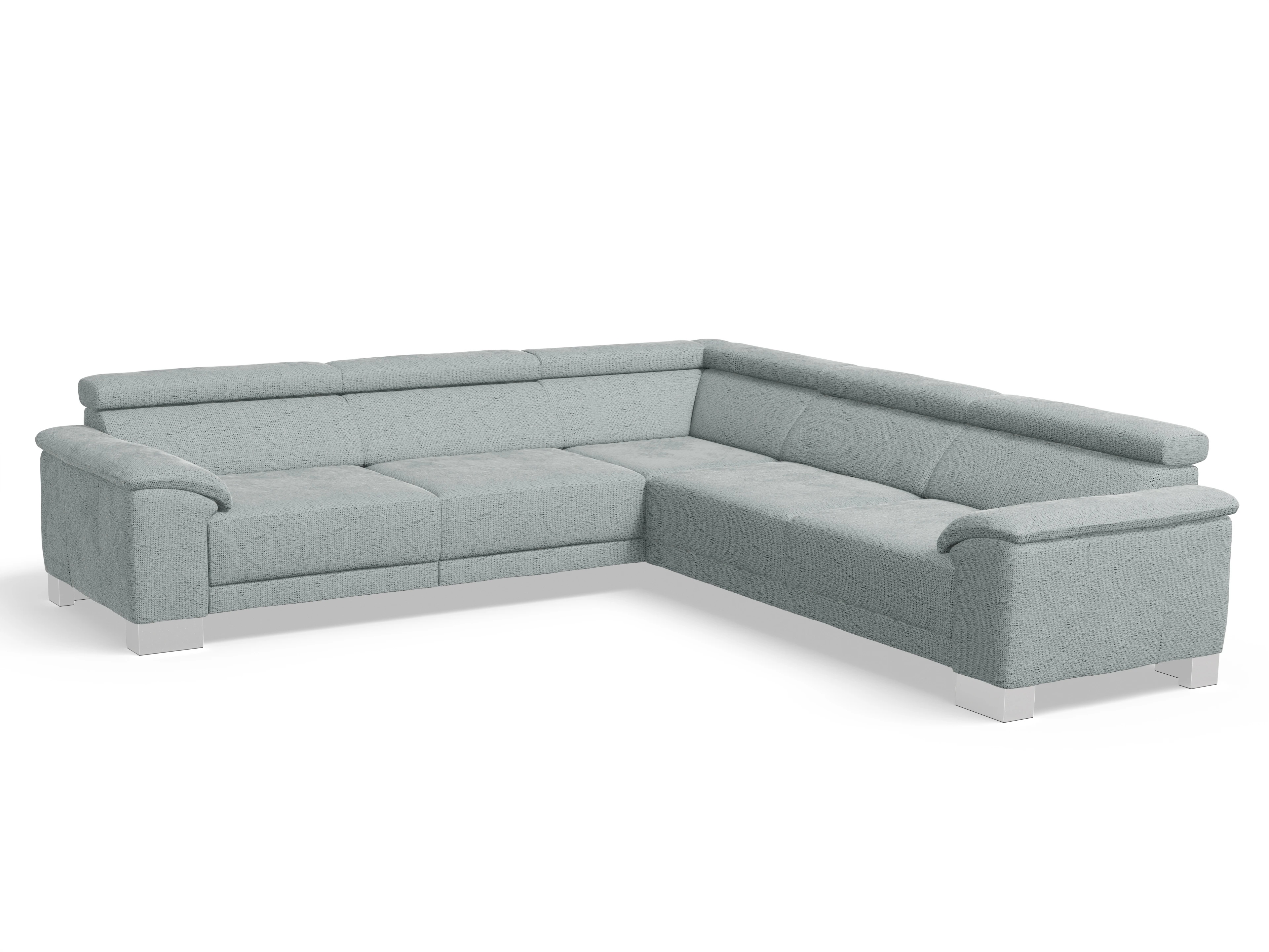 Antonio Ecksofa SPE Large Ansicht des Produktes Antonio Ecksofa gleichschenklig in Stoff Grau