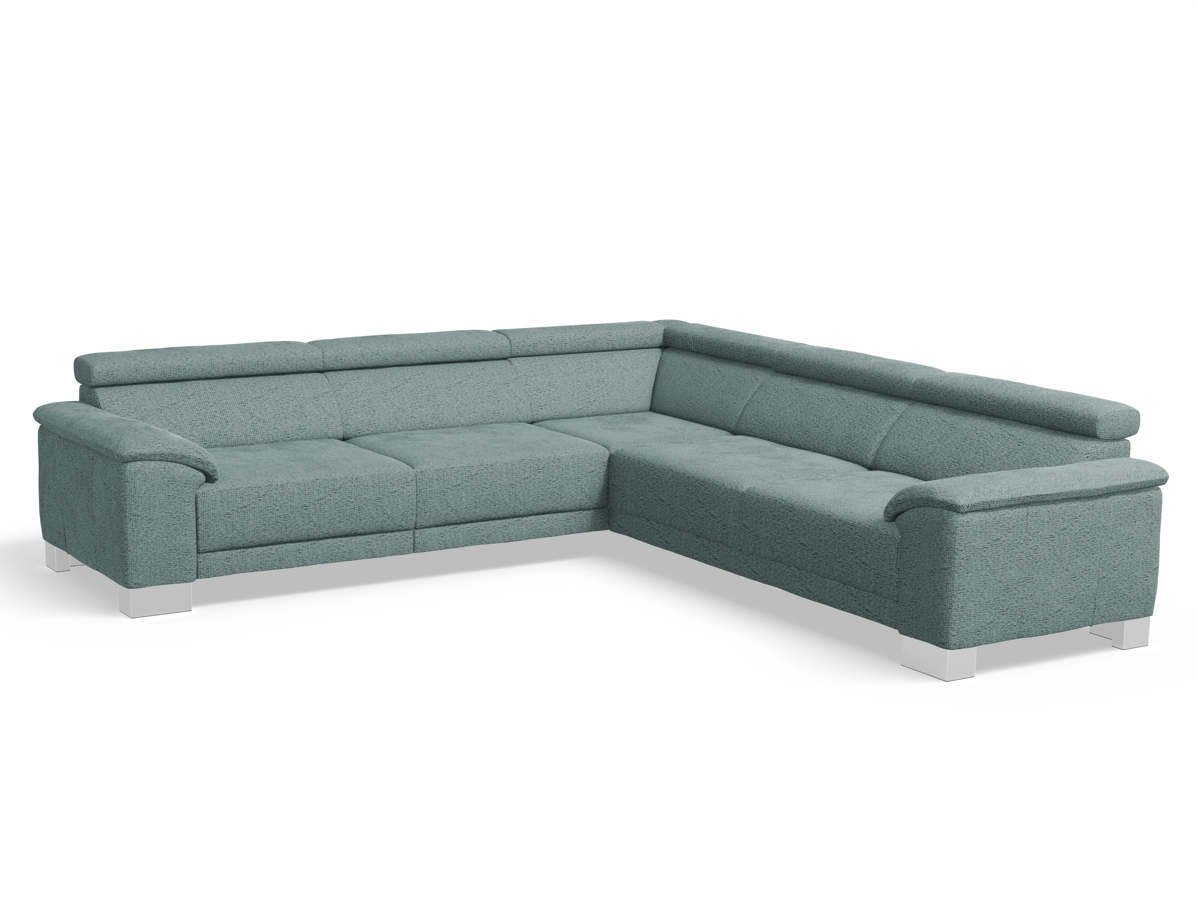 Antonio Ecksofa SPE Large Ansicht des Produktes Antonio Ecksofa gleichschenklig in Stoff Blau