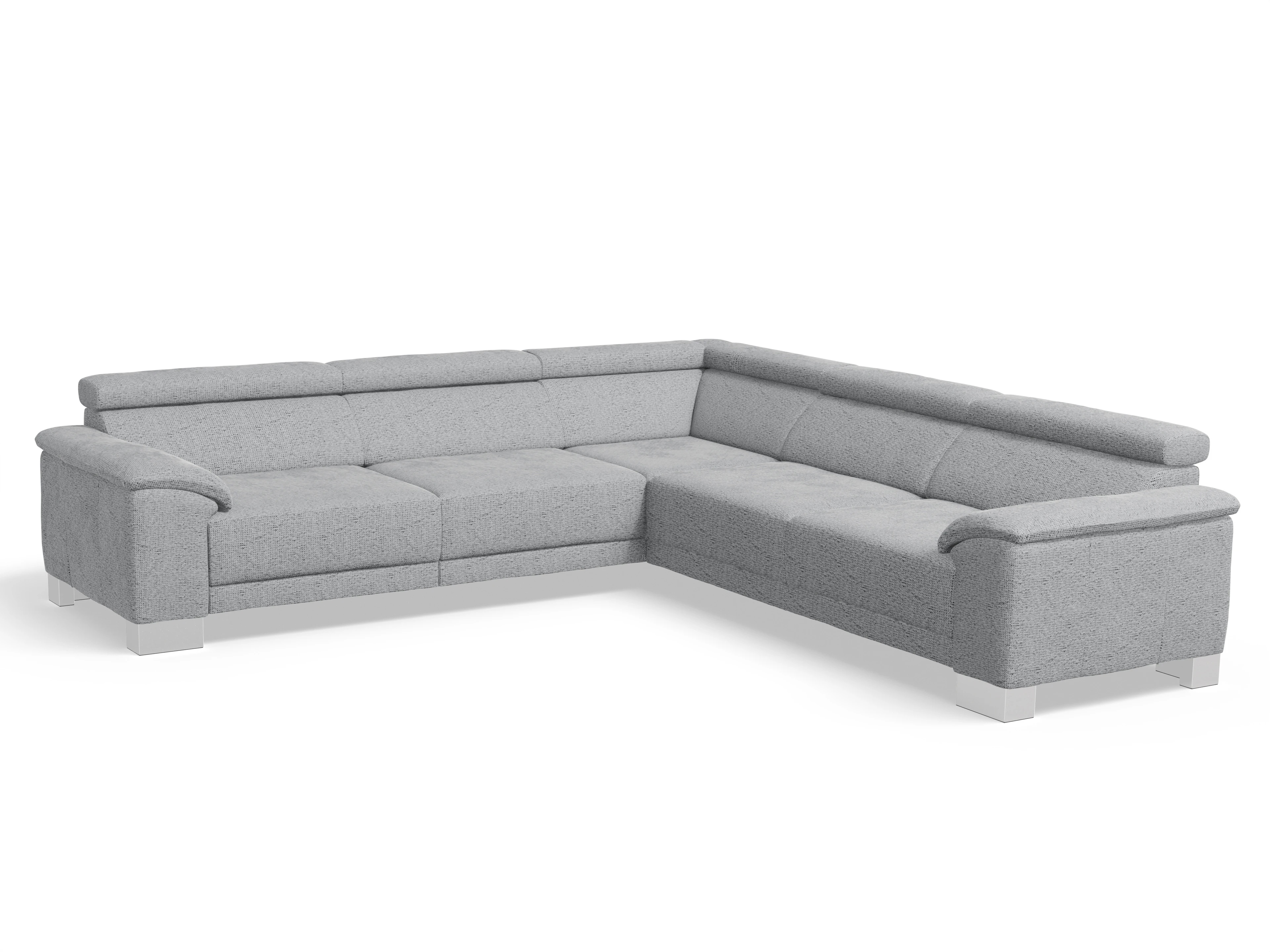 Ansicht des Produktes Antonio Ecksofa gleichschenklig in Stoff Grau