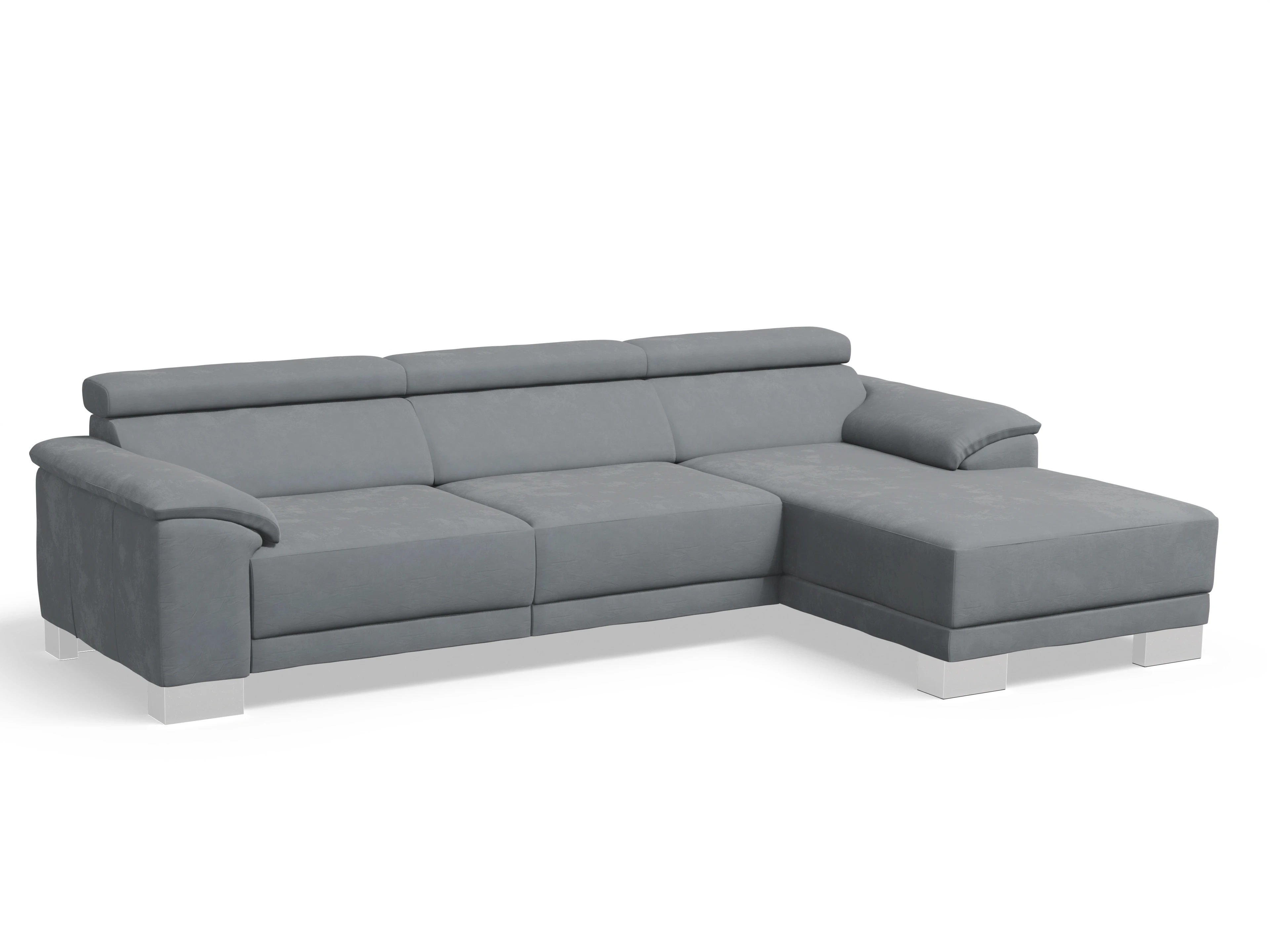 Antonio Ecksofa LO Large R Ansicht des Produktes Antonio Ecksofa rechts Abschluss offen in Stoff Braun