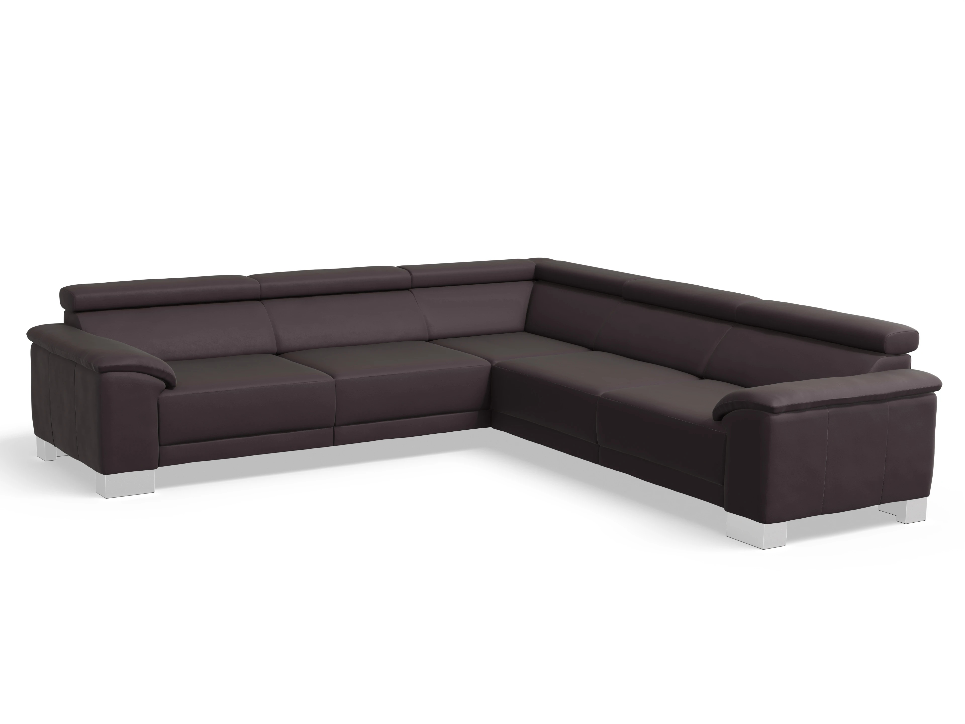 Antonio Ecksofa SPE Large Ansicht des Produktes Antonio Ecksofa gleichschenklig in Leder Braun