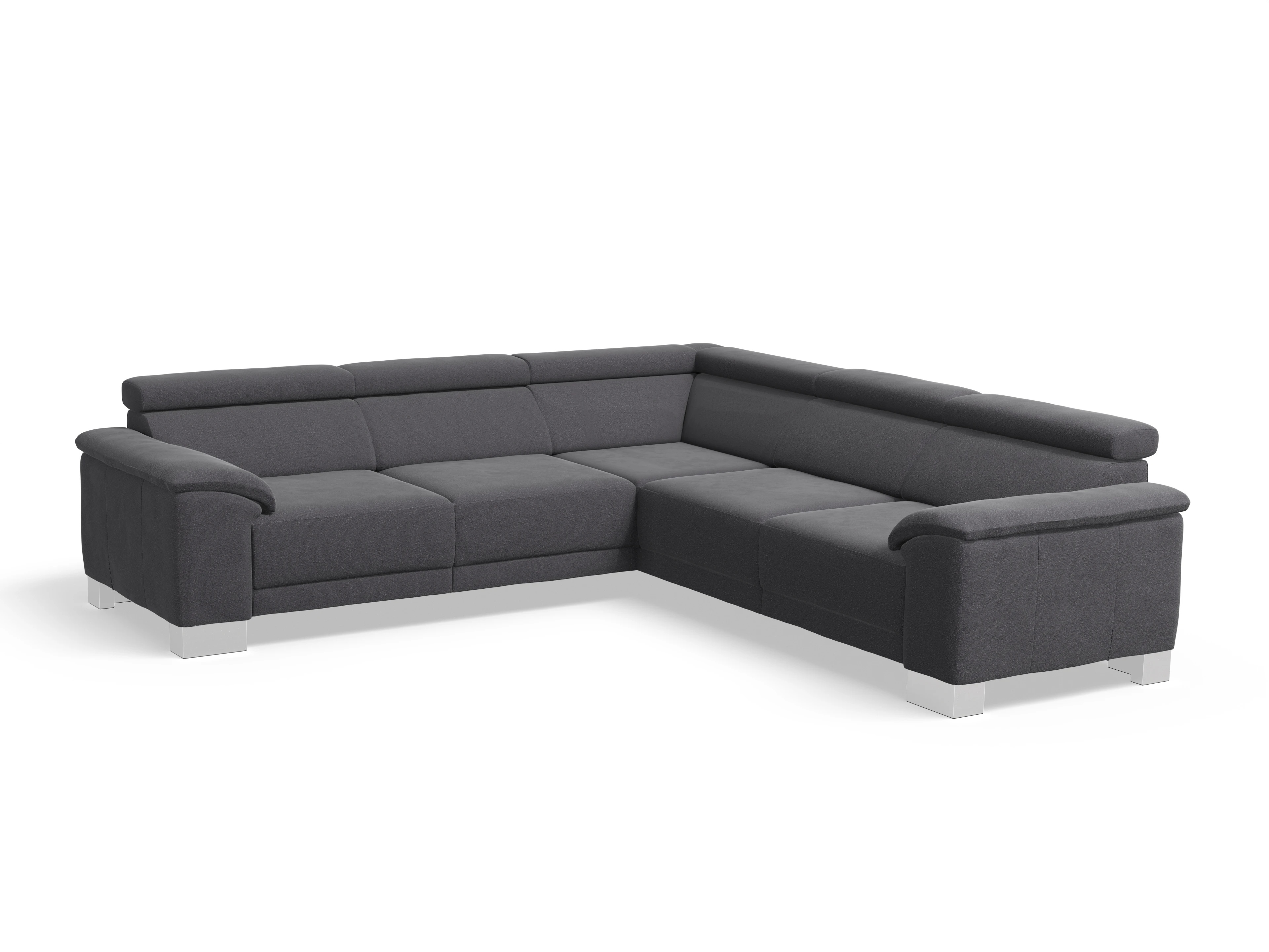 Ansicht des Produktes Antonio Ecksofa gleichschenklig in Stoff Grau