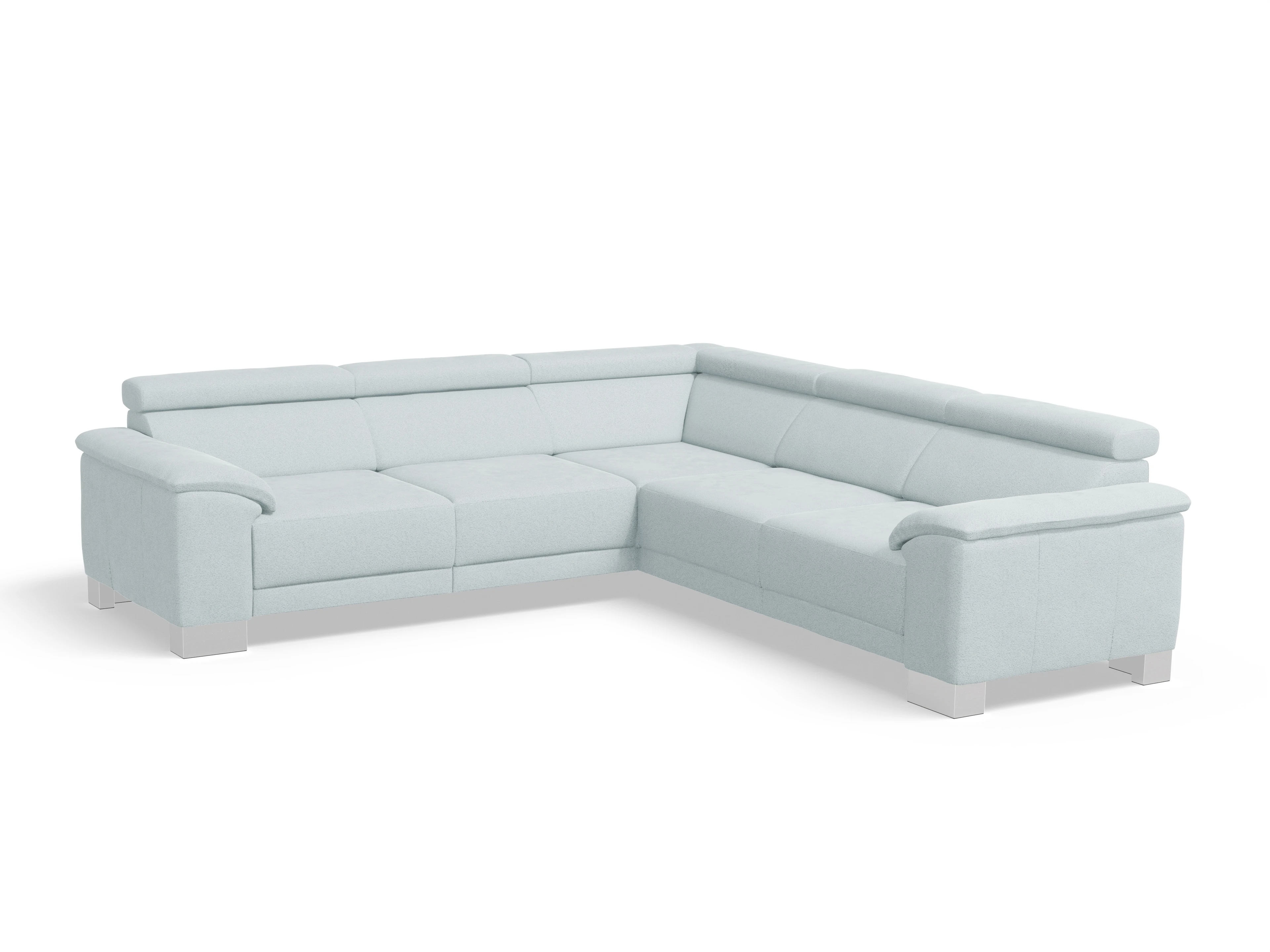 Ansicht des Produktes Antonio Ecksofa gleichschenklig in Stoff Blau
