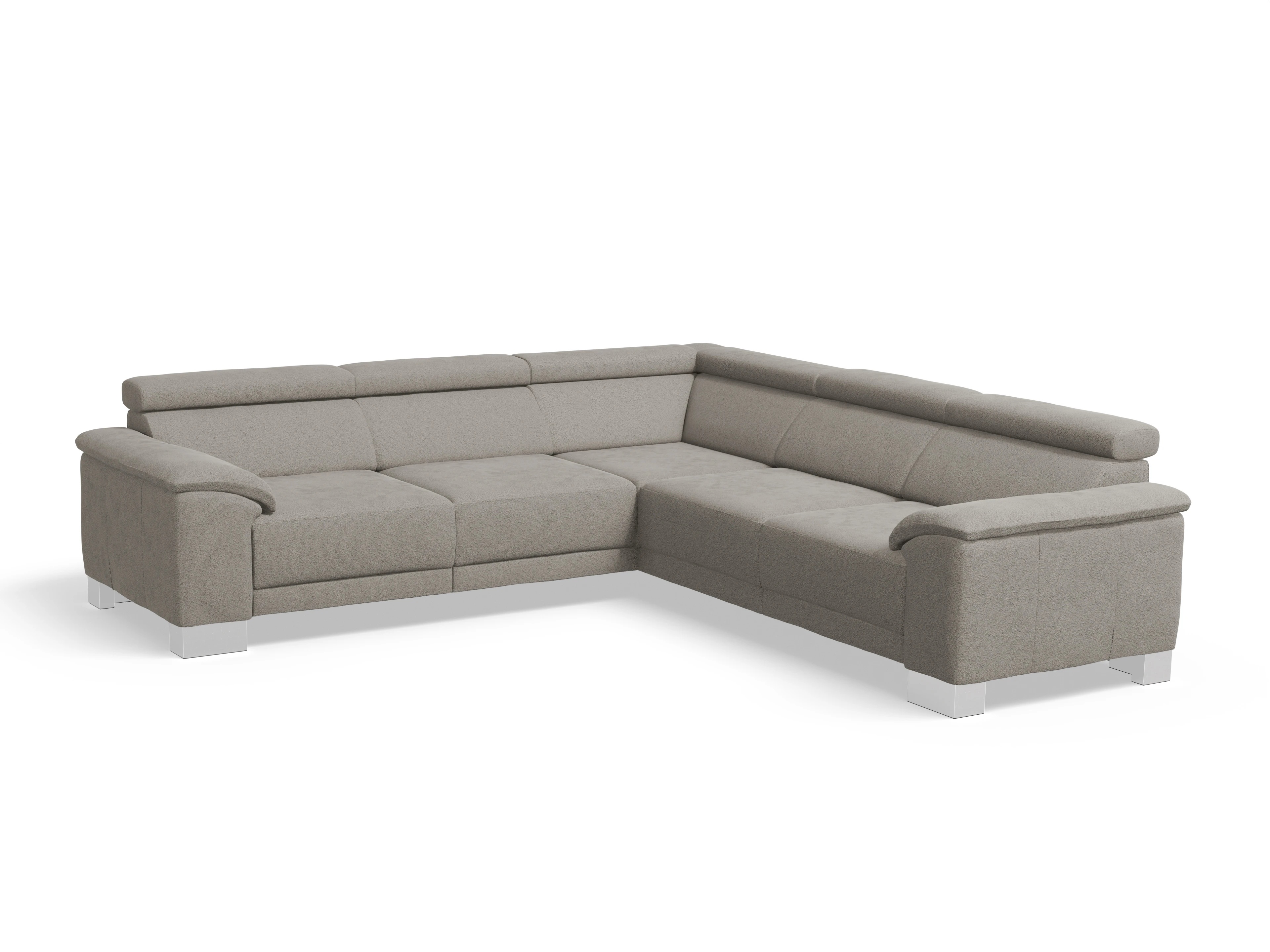 Ansicht des Produktes Antonio Ecksofa gleichschenklig in Stoff Grau